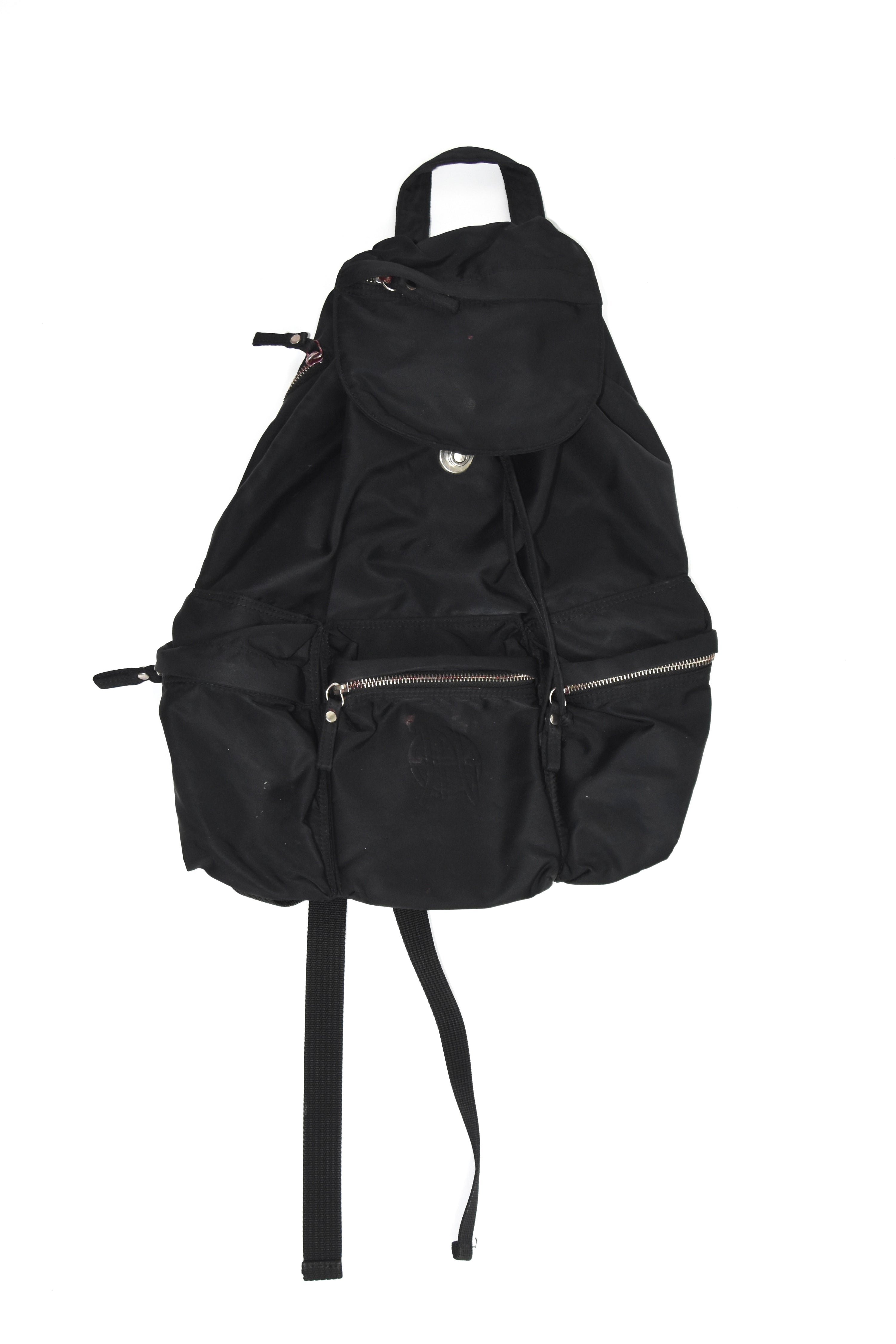 Jean Paul Gaultier 90s Nylon Drawstring Backpack
