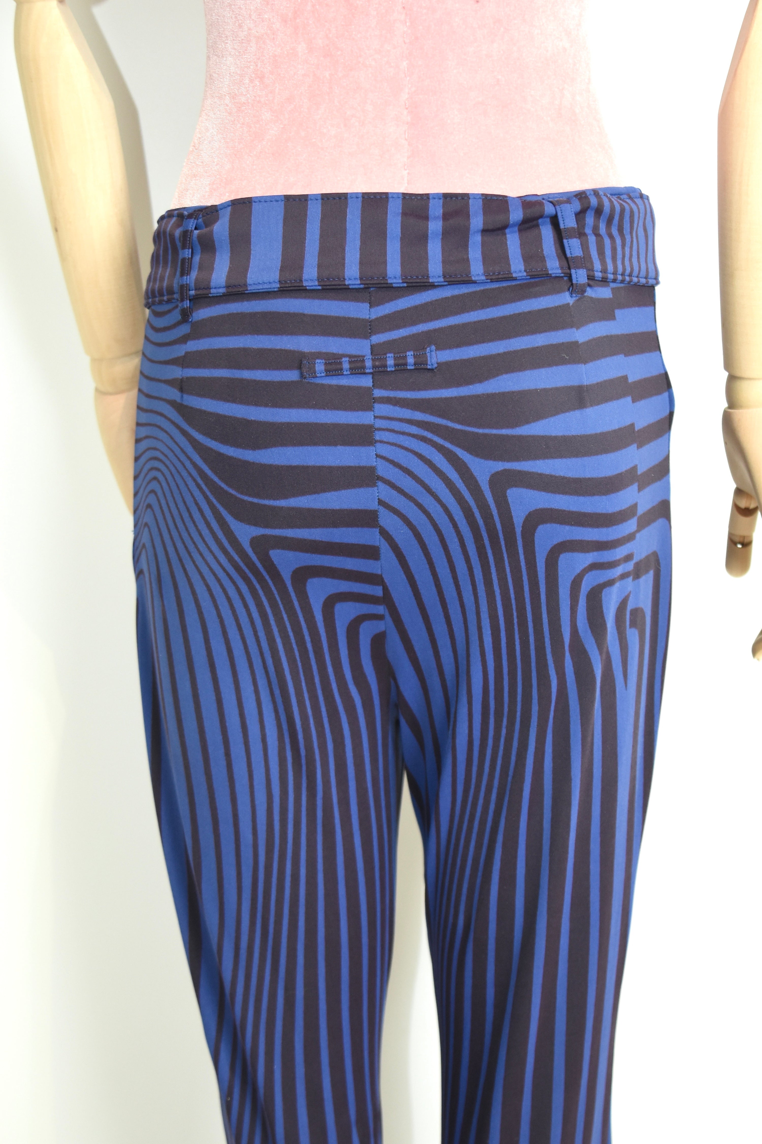 Jean Paul Gaultier S/S 1996 “Cyberbaba” Optical Illusion Flared Pants