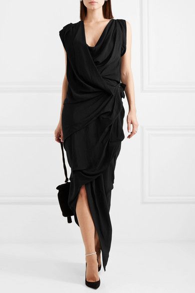 Vivienne Westwood Draped Asymmetrical Maxi Dress