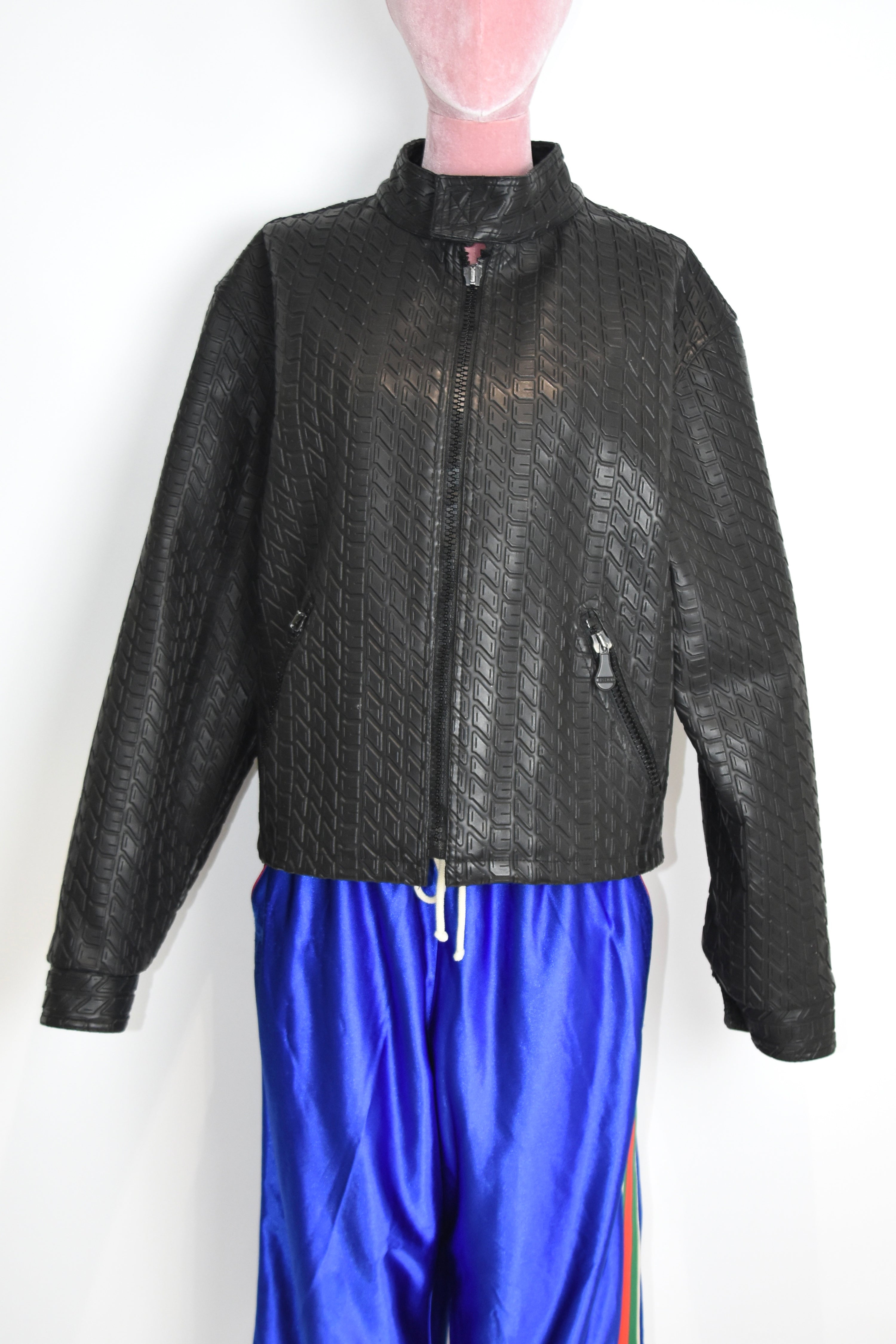 Moschino Vintage Tyre-Tread Quilted Jacket