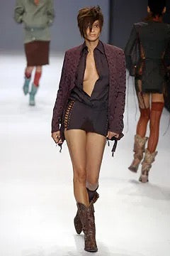 Jean Paul Gaultier Brown Western Leather Boots