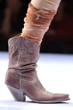 Jean Paul Gaultier Brown Western Leather Boots