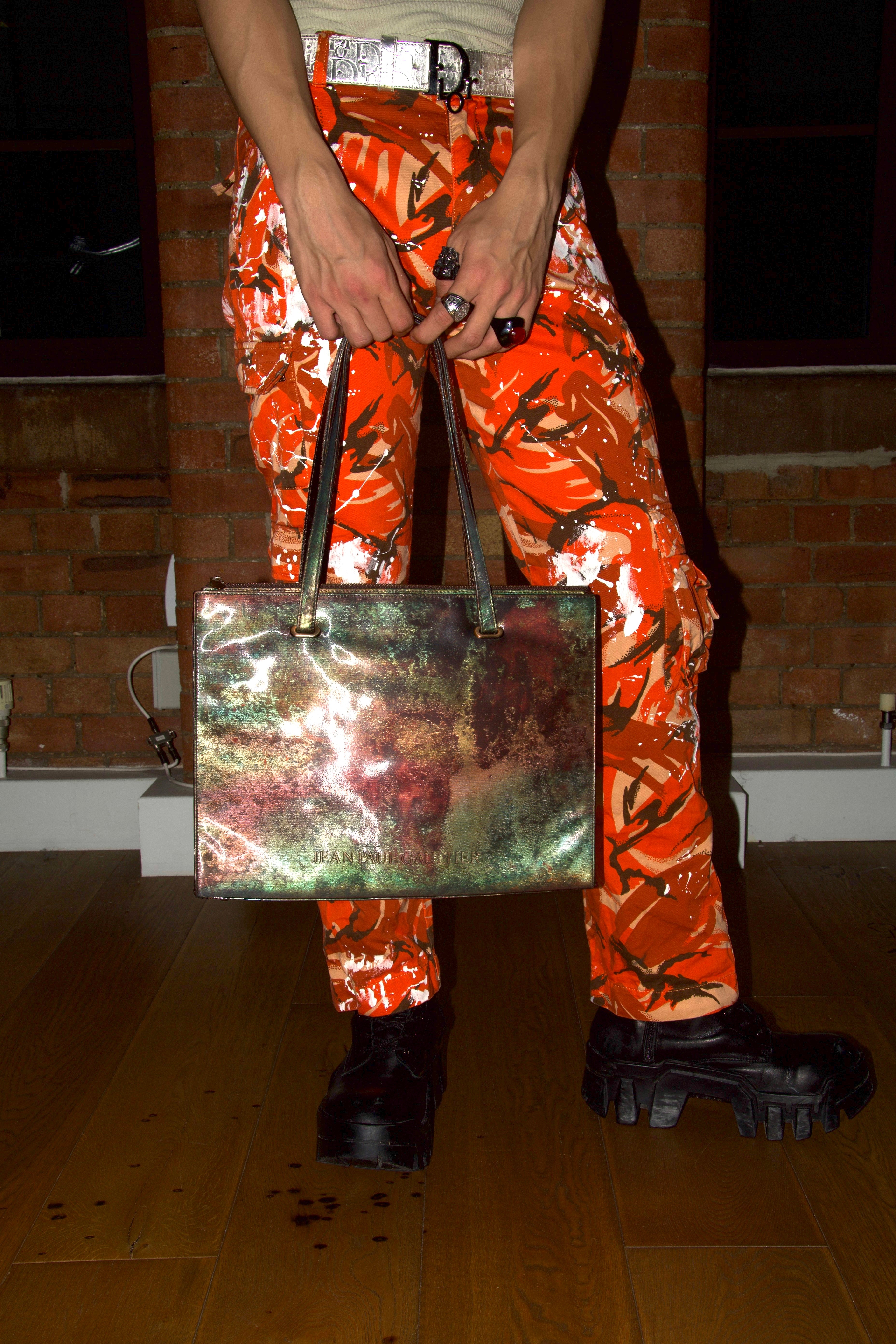 Jean Paul Gaultier F/W 1995 Vintage Cyber Reflective Illusion