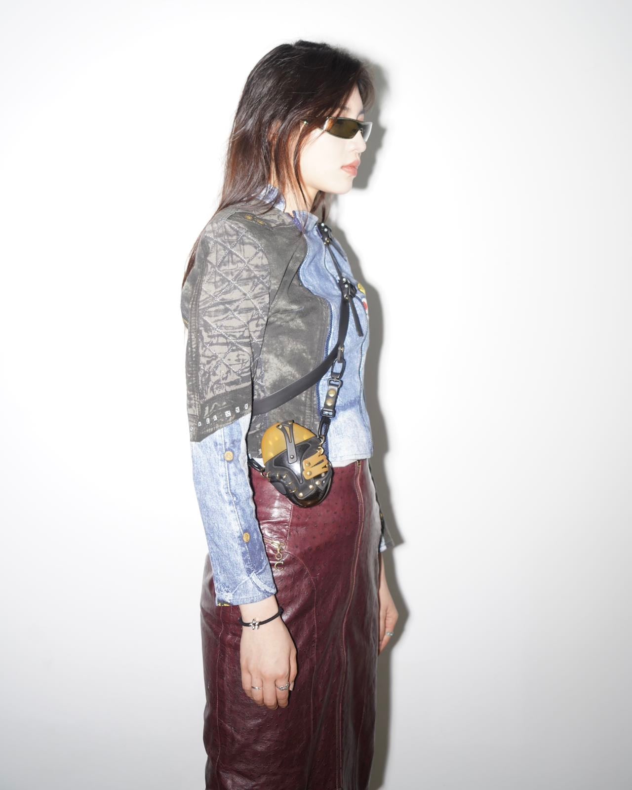 Christian Dior by John Galliano Trompe-l'œil Denim Print Jacket