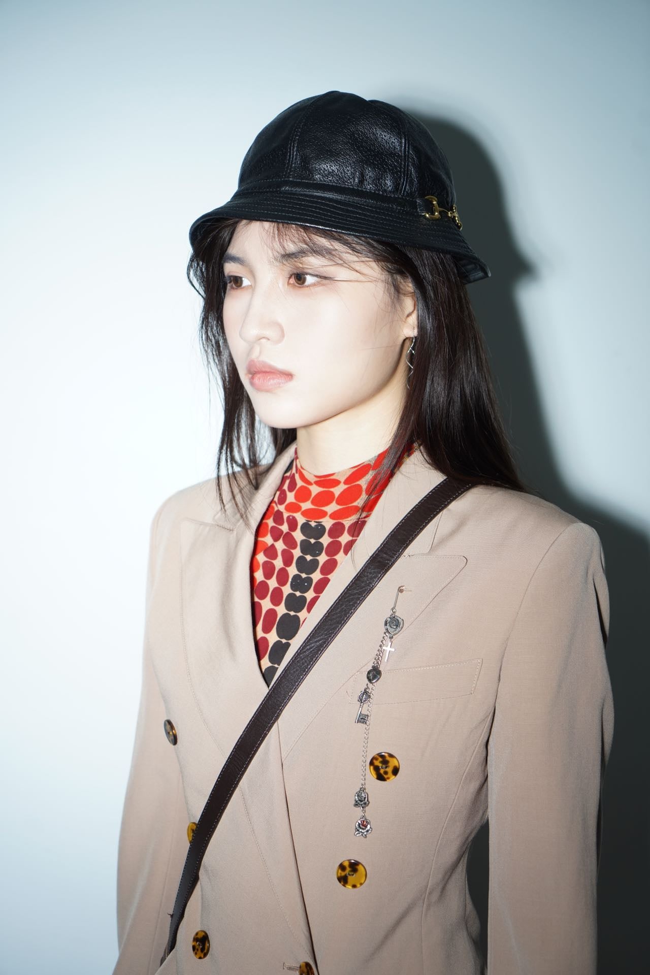 Gucci Horsebit Black Leather Hat