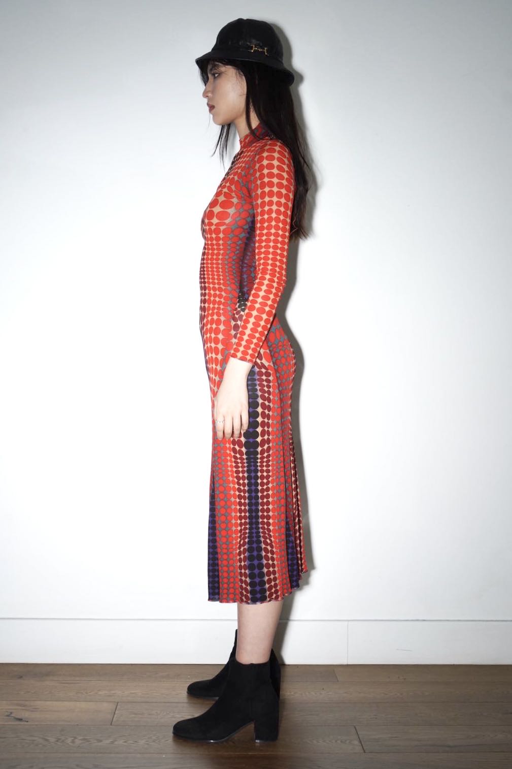 Jean Paul Gaultier S/S 1996 “Cyberdots” Optical Mesh Gown