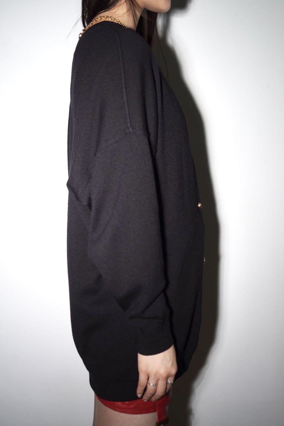 Gianni Versace Vintage Gold Button Knit Cardigan