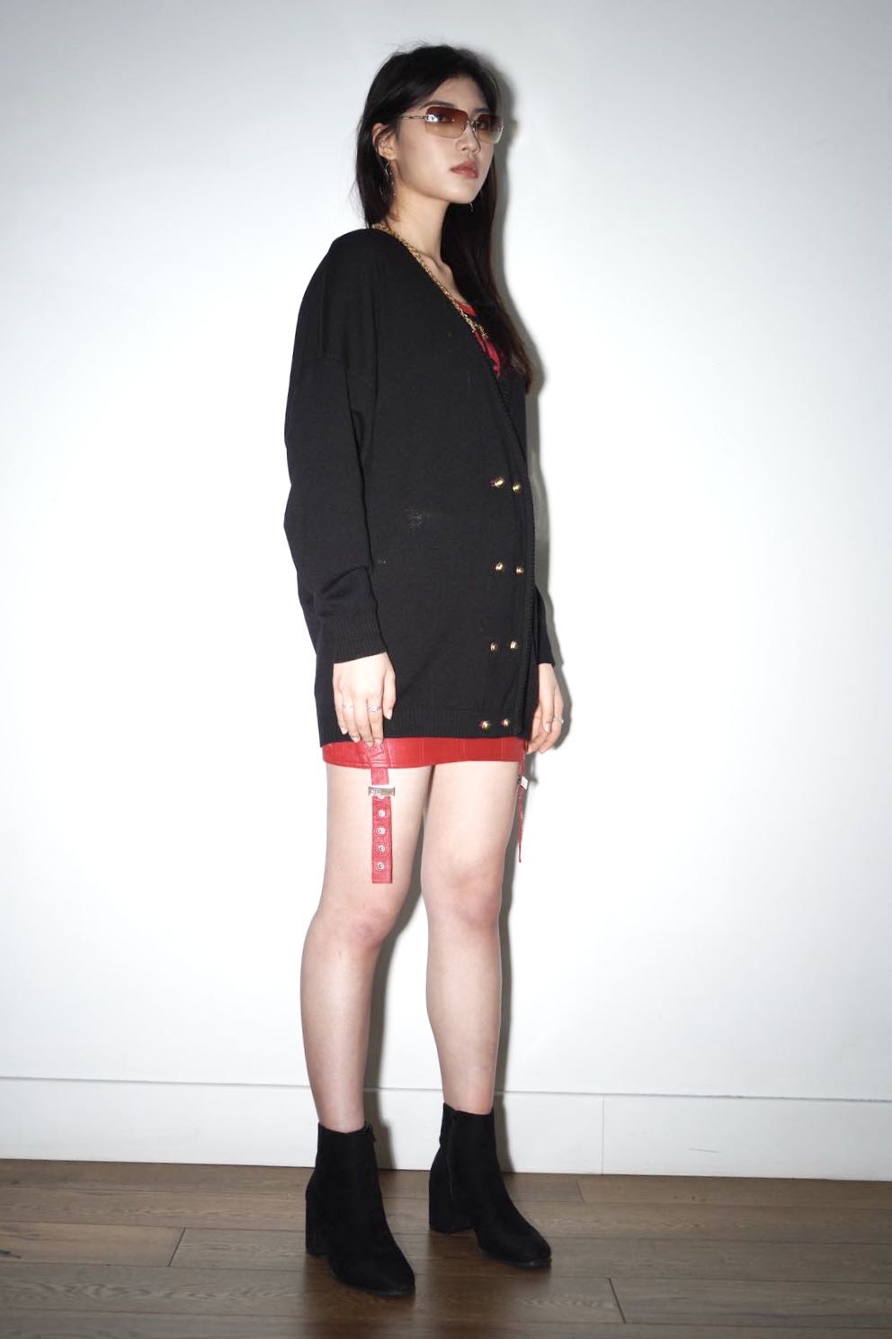 Gianni Versace Vintage Gold Button Knit Cardigan