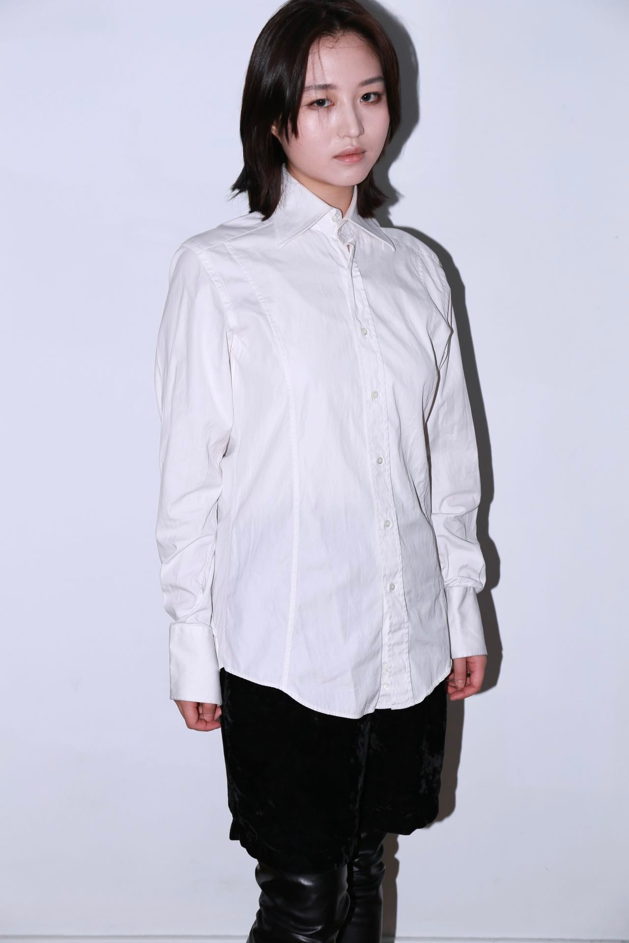 GUCCI by Tom Ford White Structured Shirt