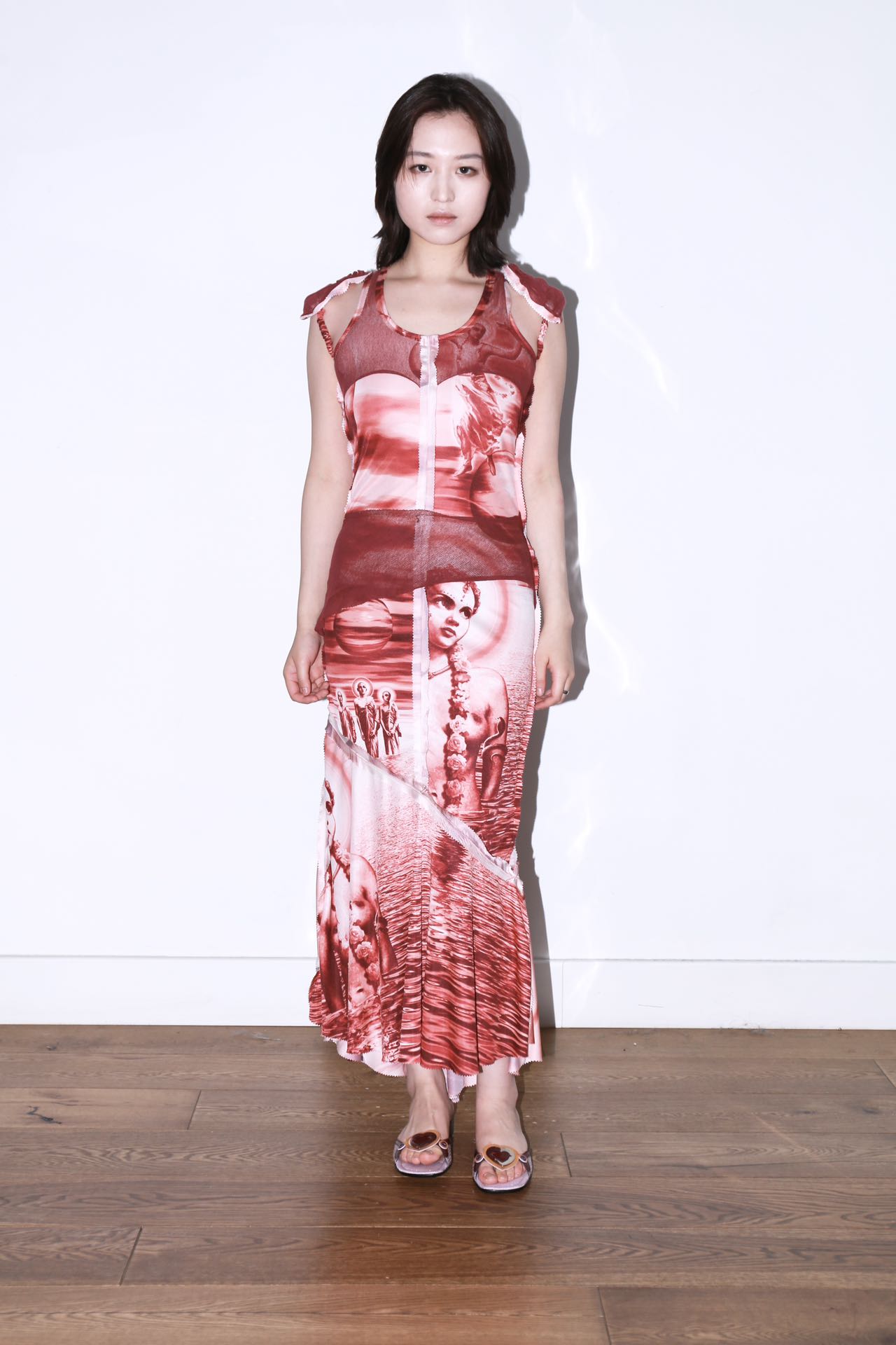 Jean Paul Gaultier Sculpture Universe Mesh Dress Set