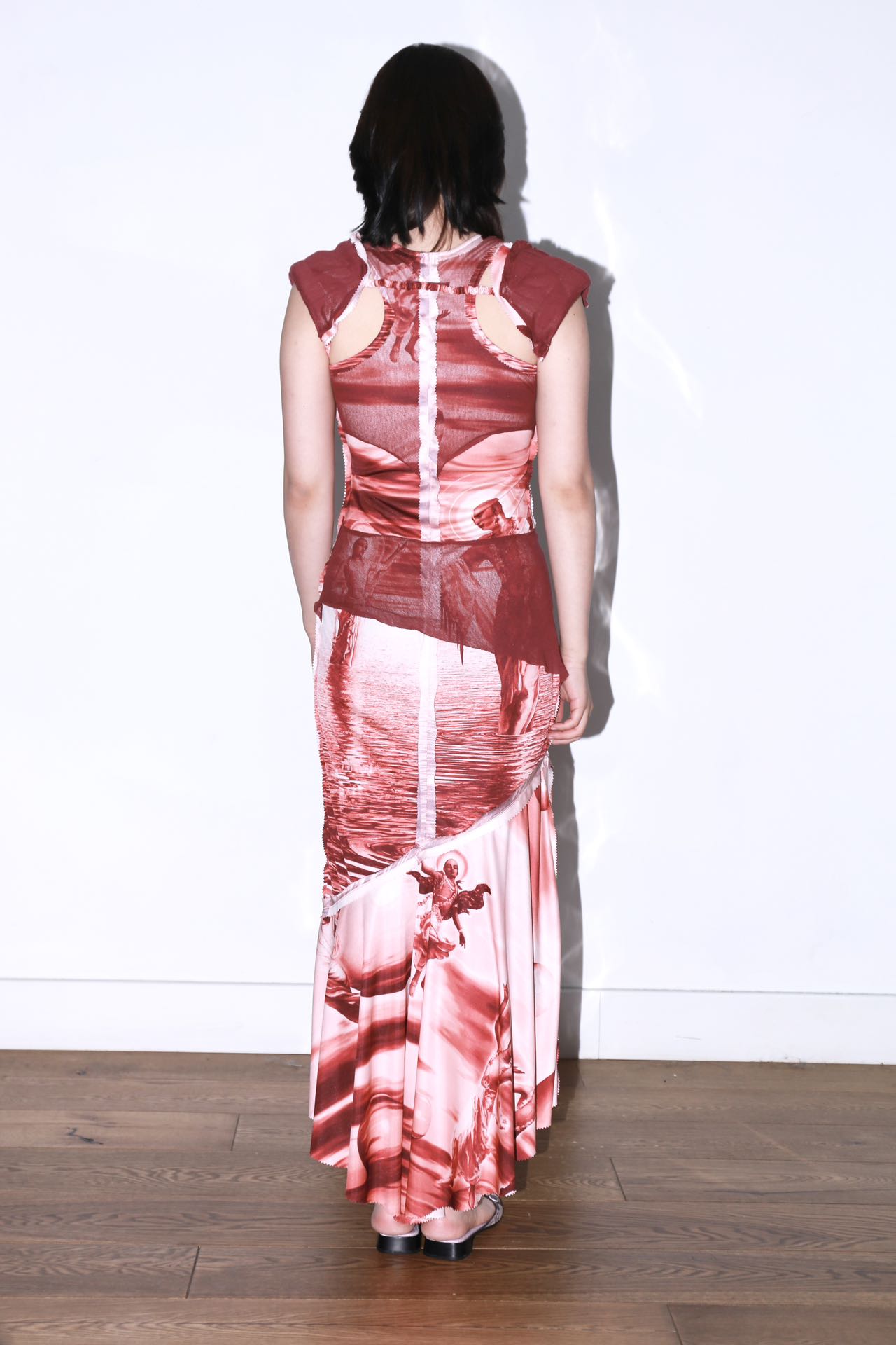 Jean Paul Gaultier Sculpture Universe Mesh Dress Set