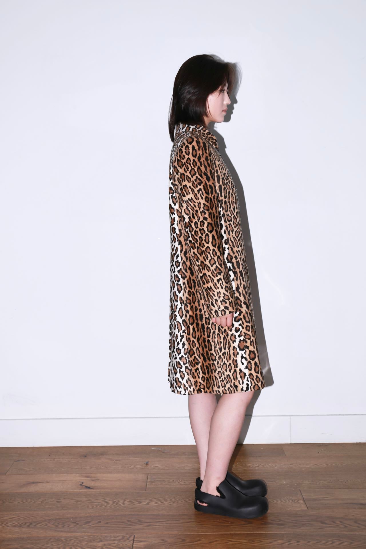 Moschino Cheap and Chic Leopard Print Coat