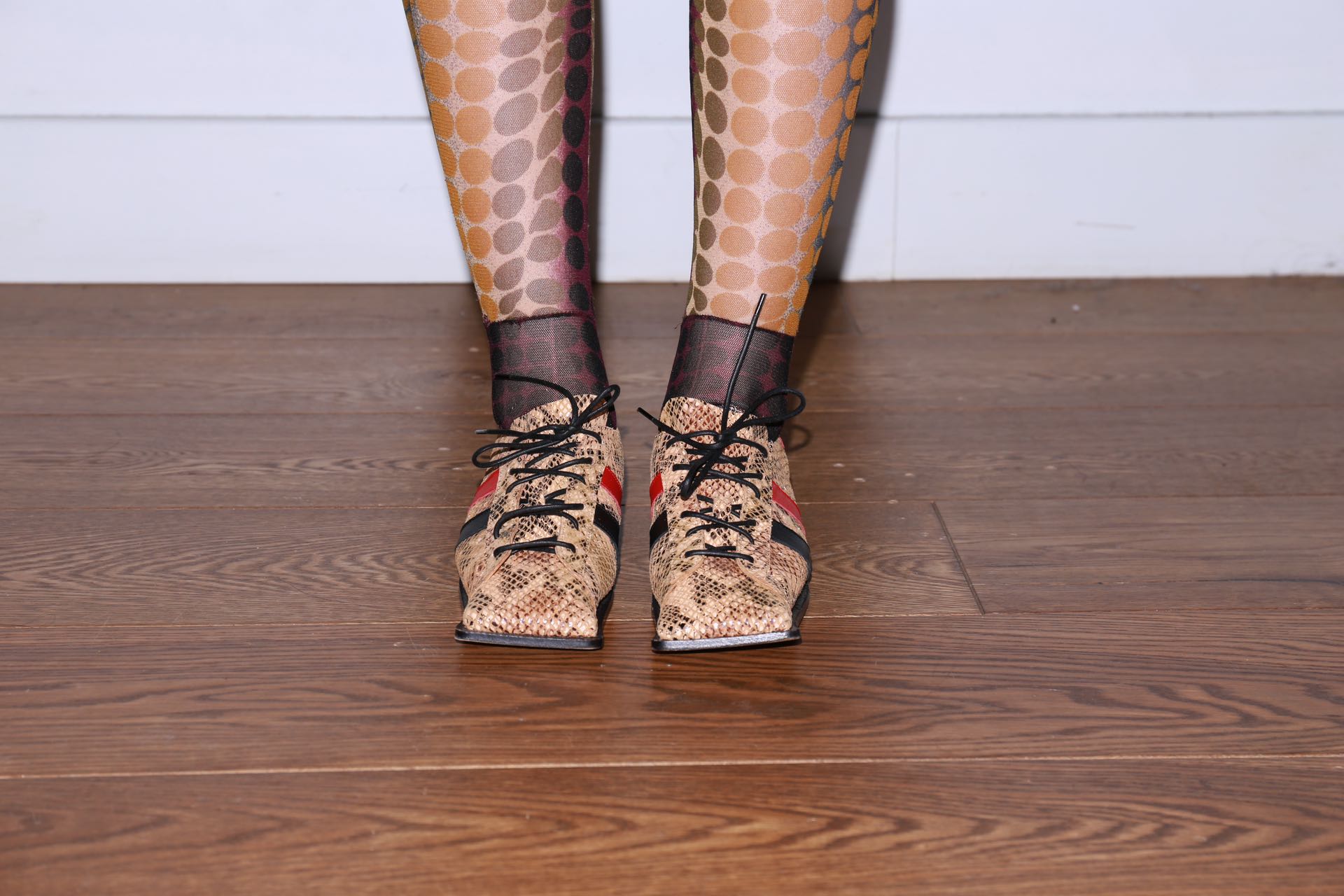 Vivienne Westwood Python Square-Toe Derby Shoes