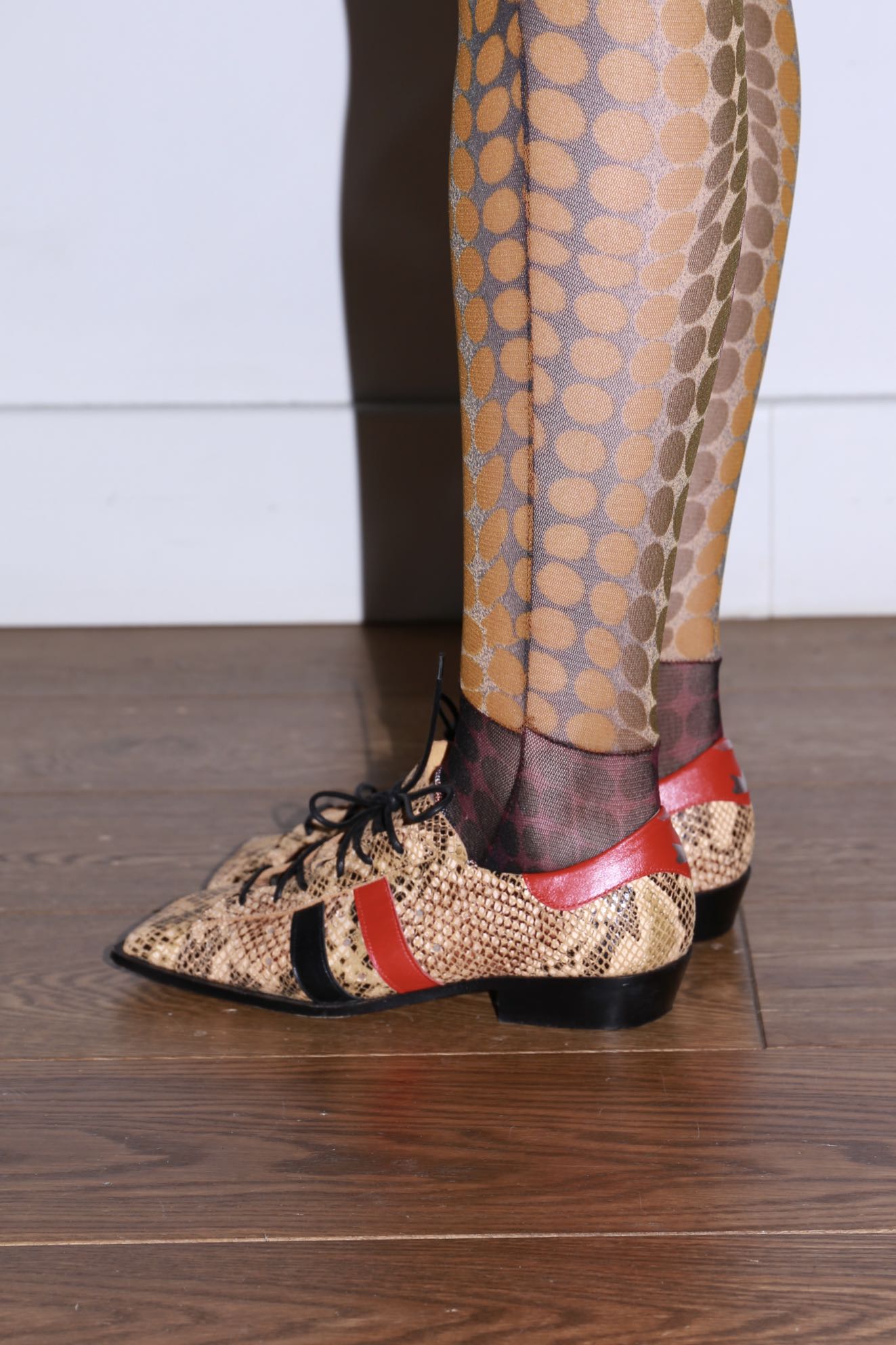 Vivienne Westwood Python Square-Toe Derby Shoes