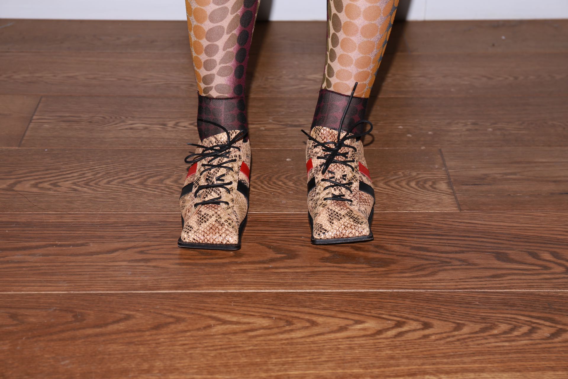 Vivienne Westwood Python Square-Toe Derby Shoes