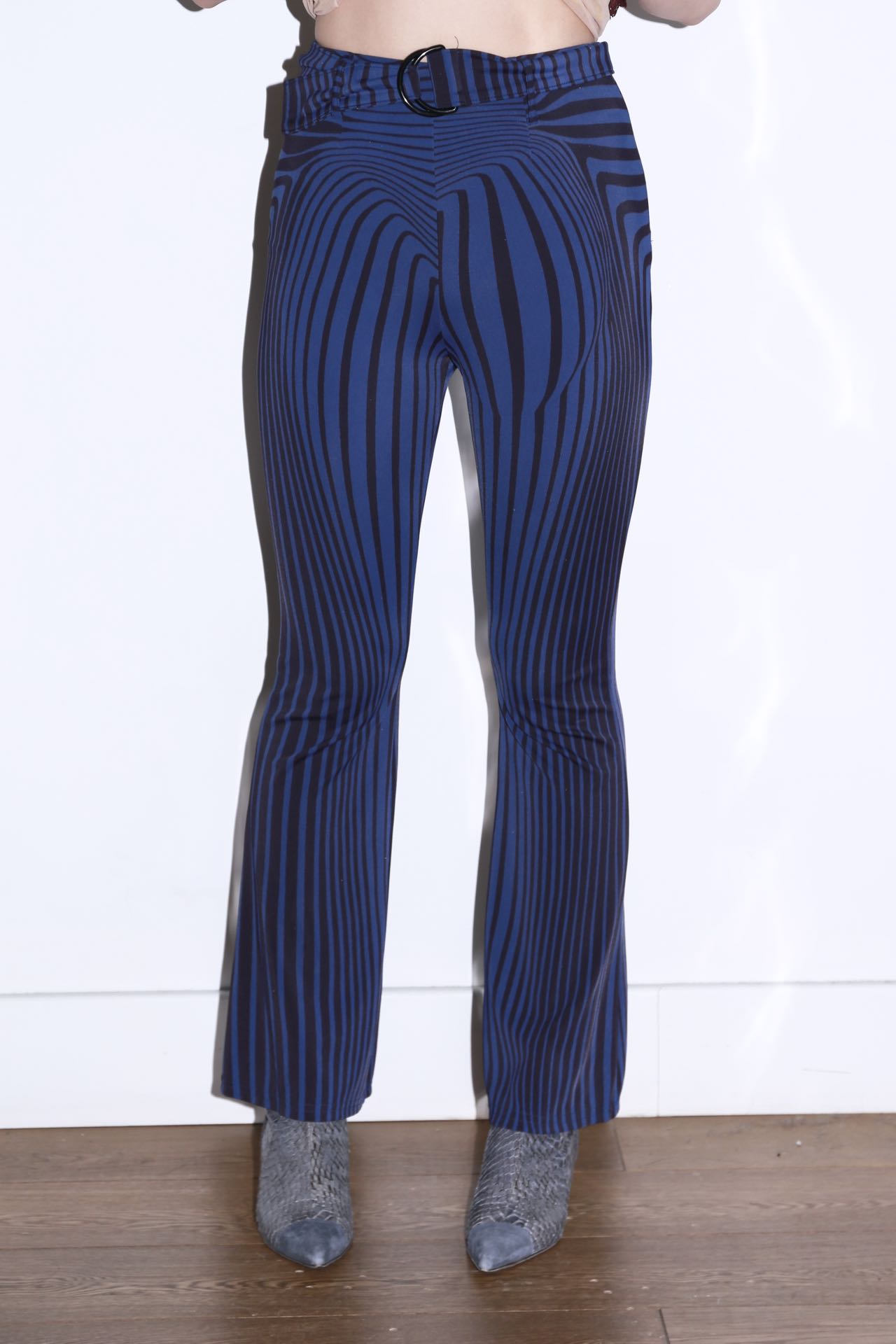 Jean Paul Gaultier S/S 1996 “Cyberbaba” Optical Illusion Flared Pants