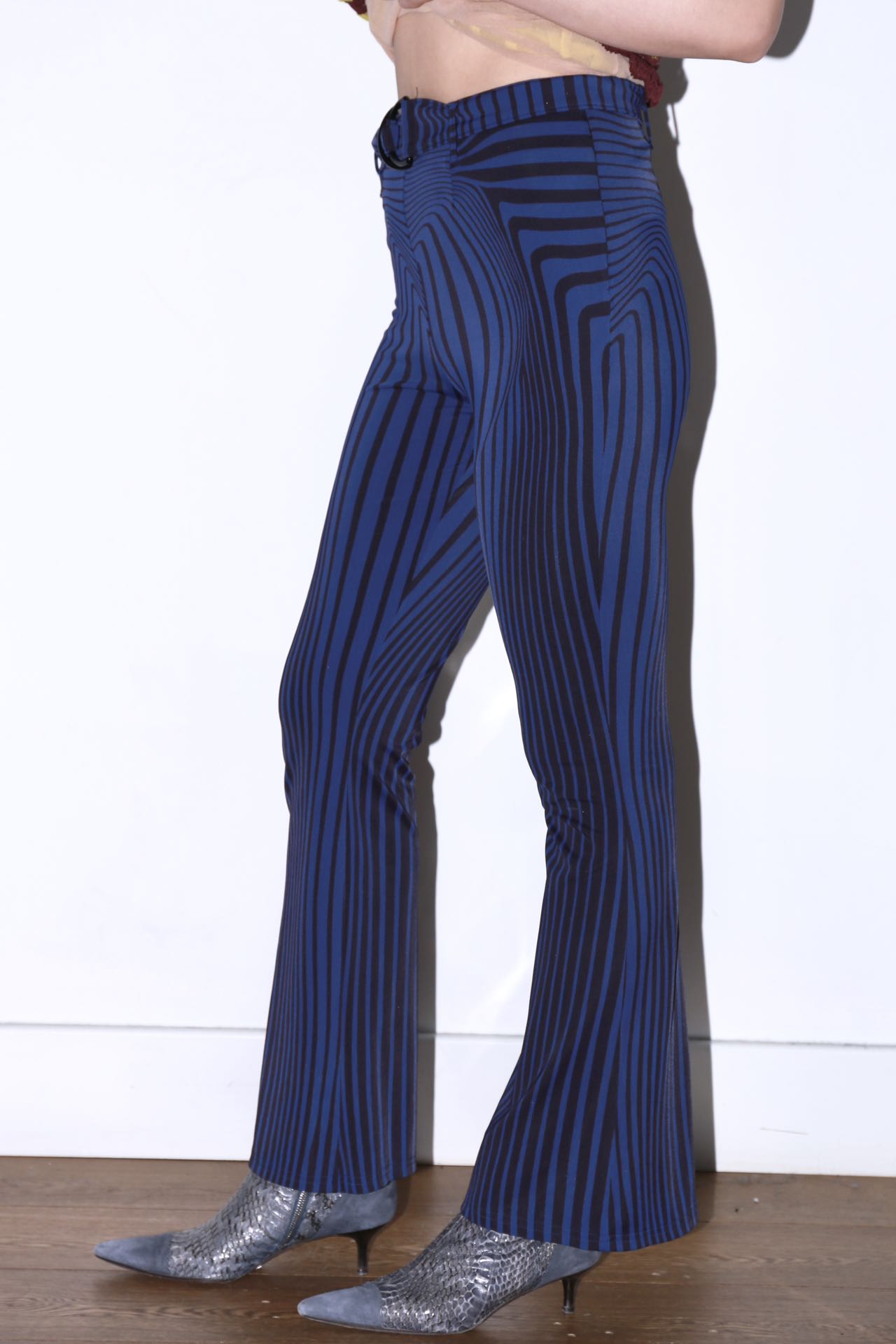 Jean Paul Gaultier S/S 1996 “Cyberbaba” Optical Illusion Flared Pants