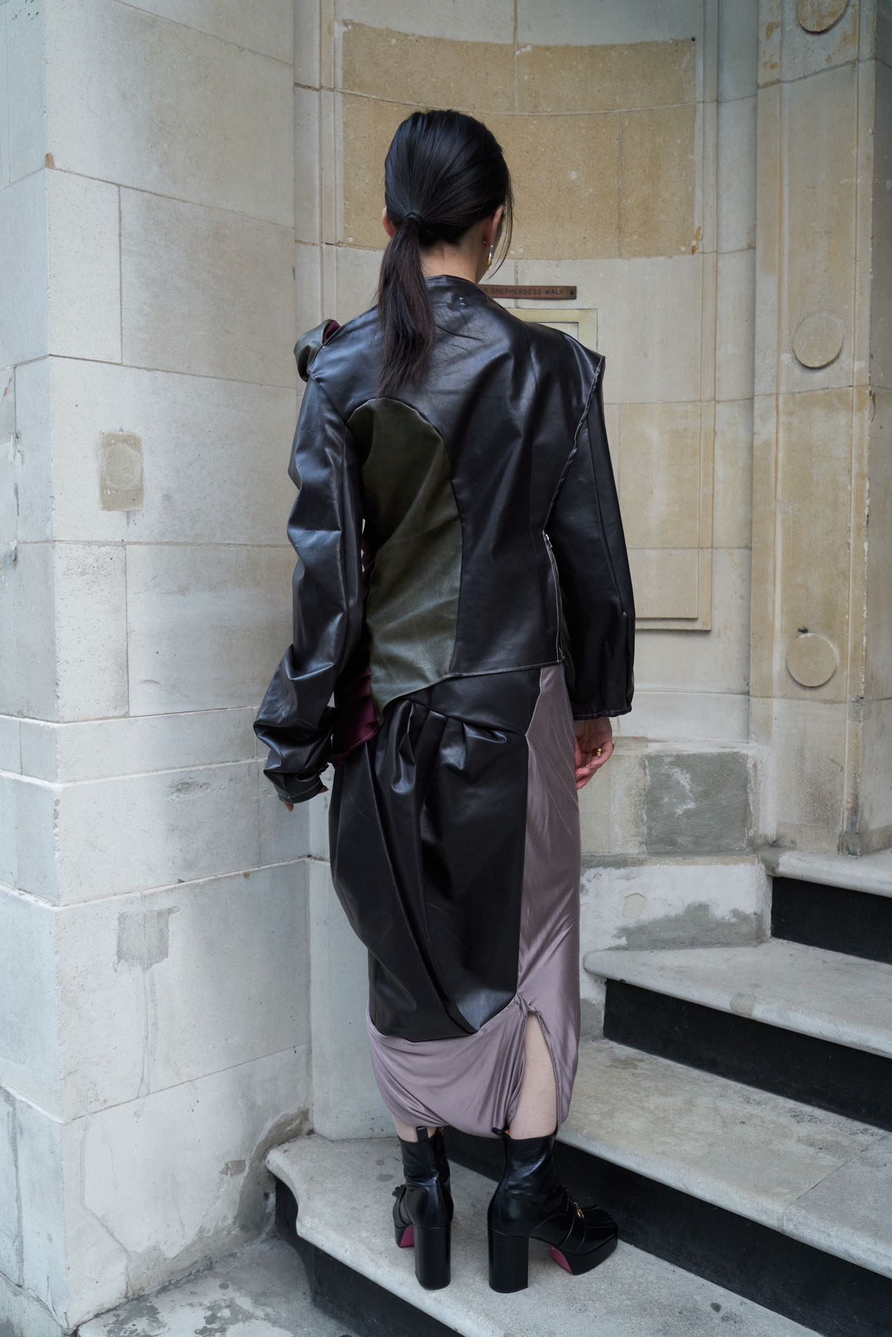 YAONOVA Iridescent Silk Jersey Hybrid Jumpsuit