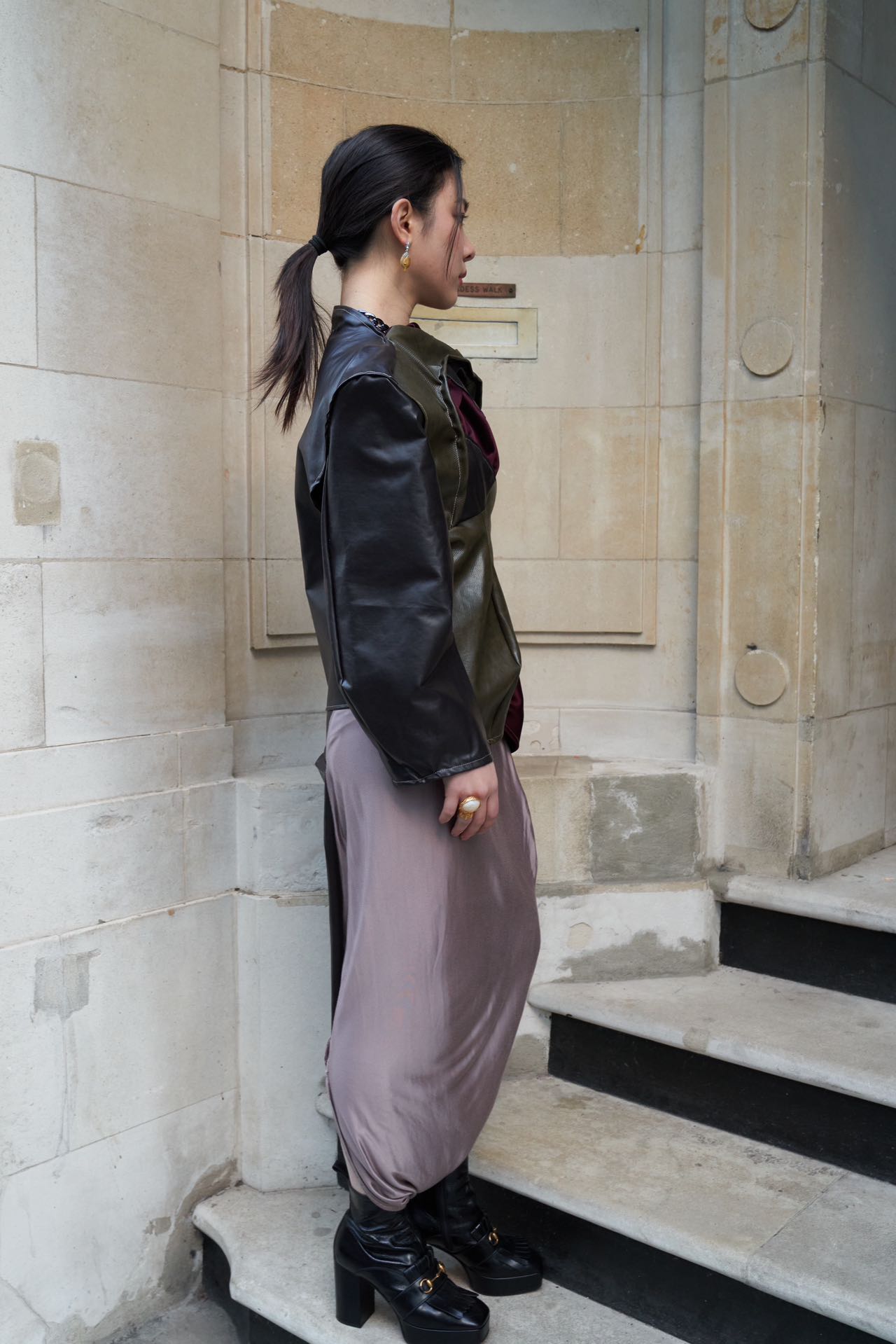 YAONOVA Iridescent Silk Jersey Hybrid Jumpsuit