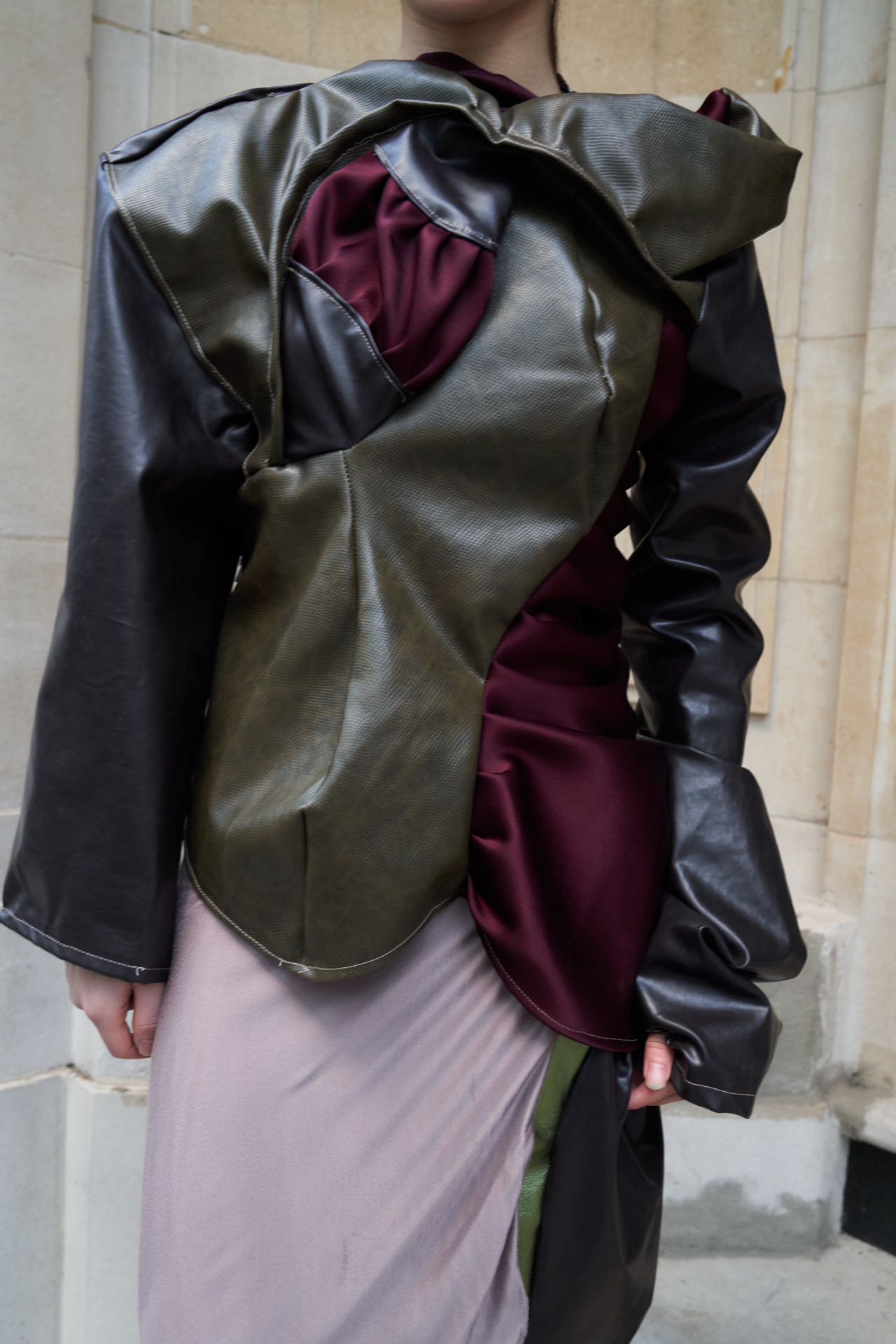 YAONOVA Iridescent Silk Jersey Hybrid Jumpsuit