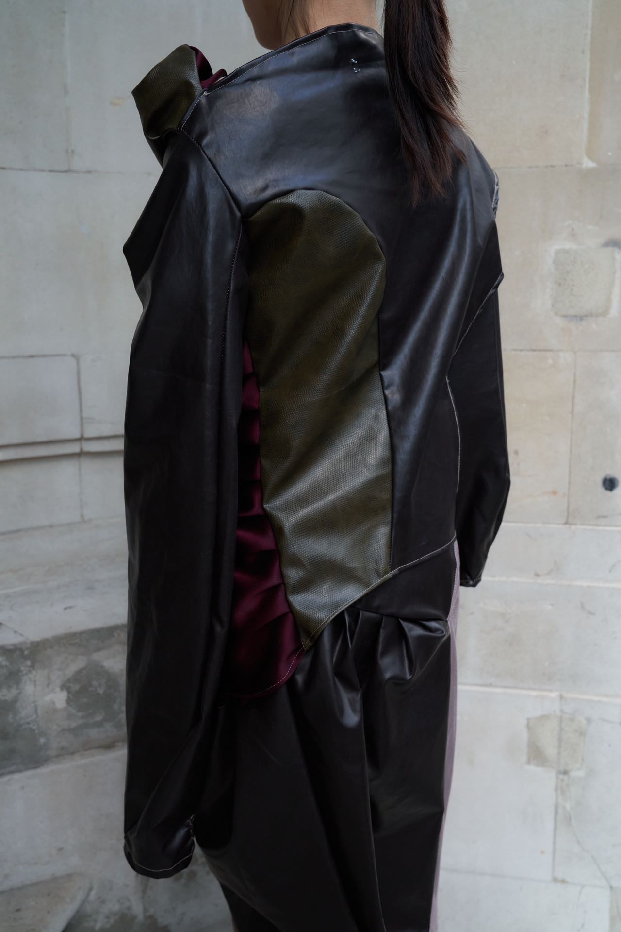 YAONOVA Iridescent Silk Jersey Hybrid Jumpsuit