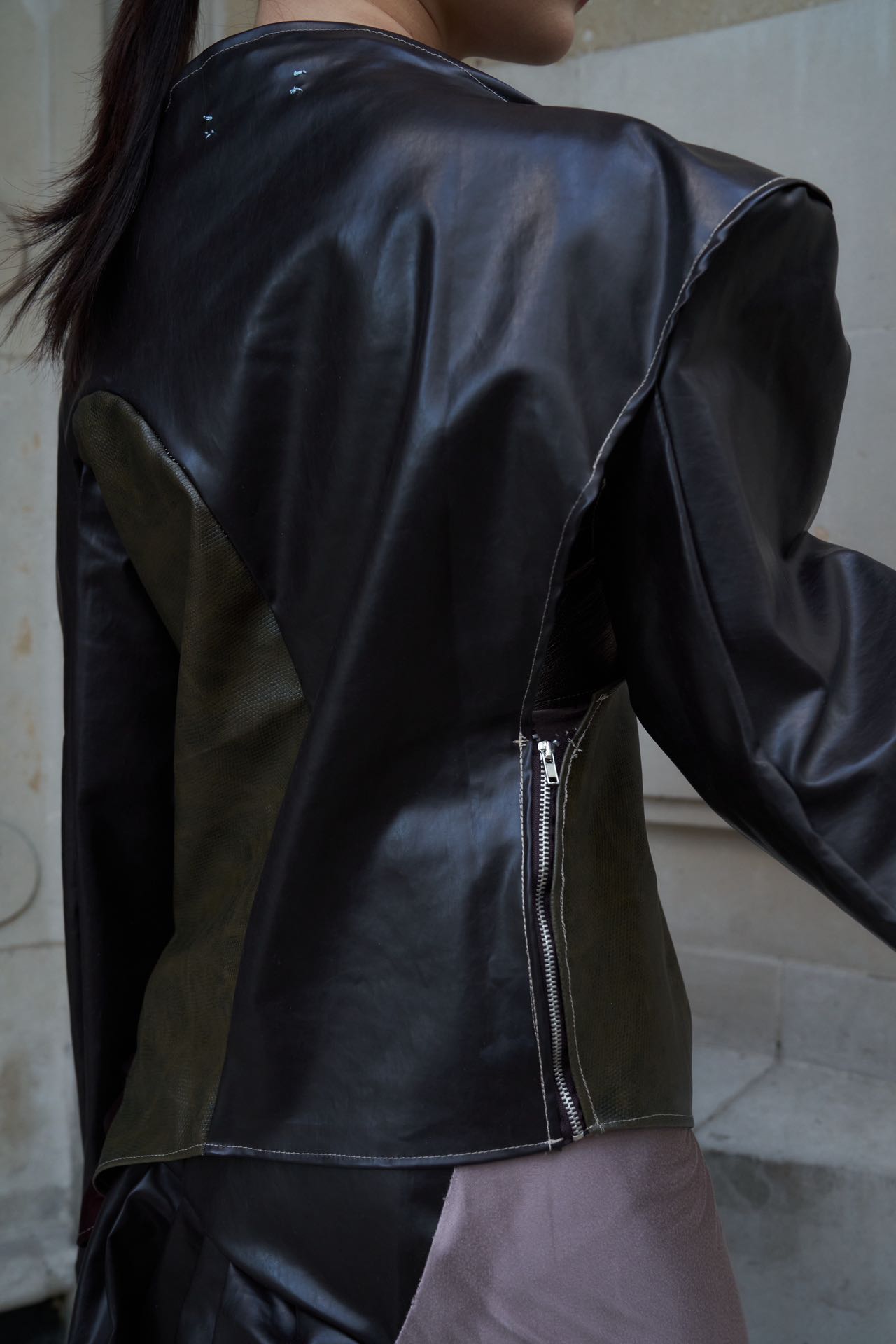 YAONOVA Iridescent Silk Jersey Hybrid Jumpsuit
