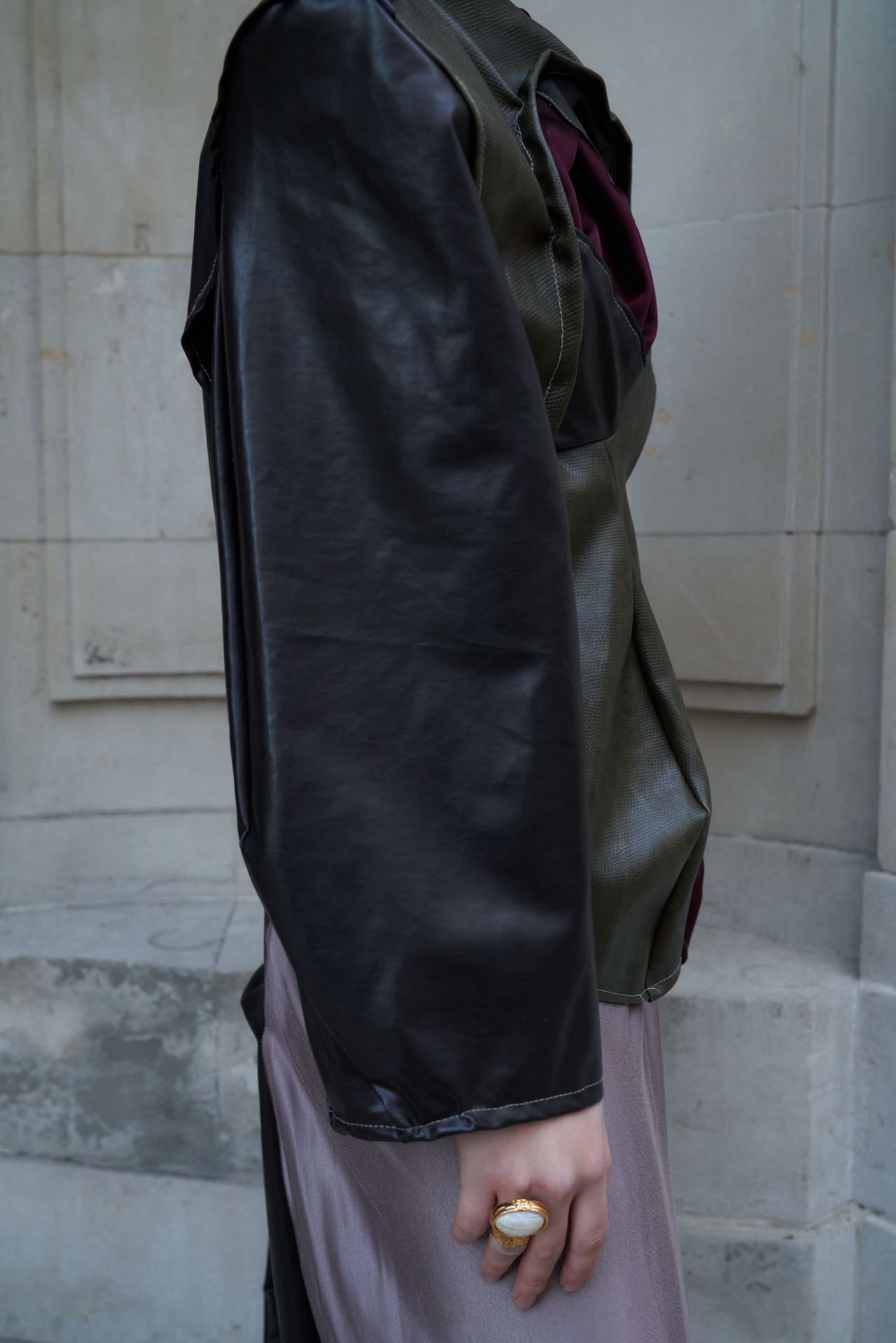 YAONOVA Iridescent Silk Jersey Hybrid Jumpsuit