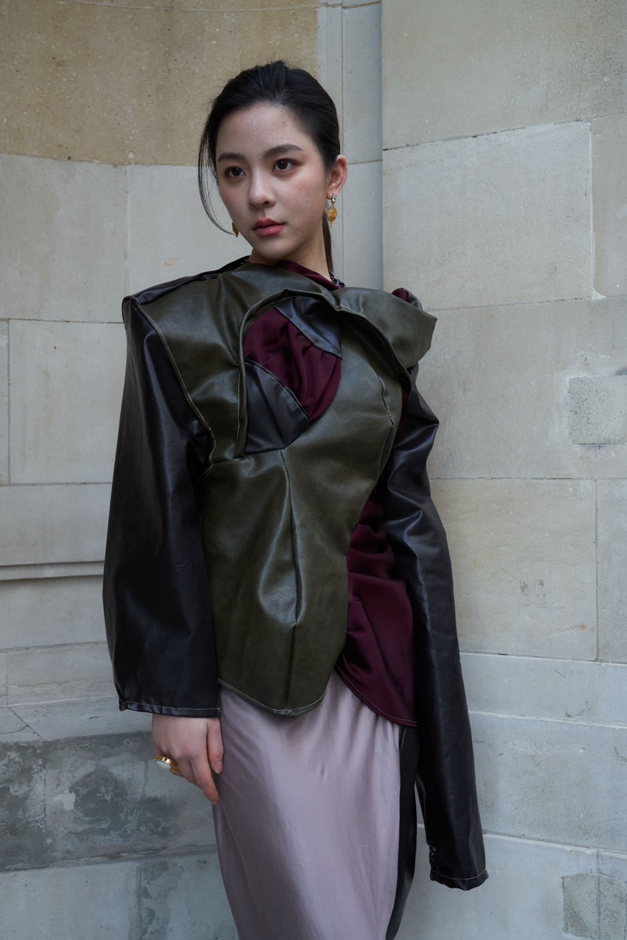 YAONOVA Iridescent Silk Jersey Hybrid Jumpsuit