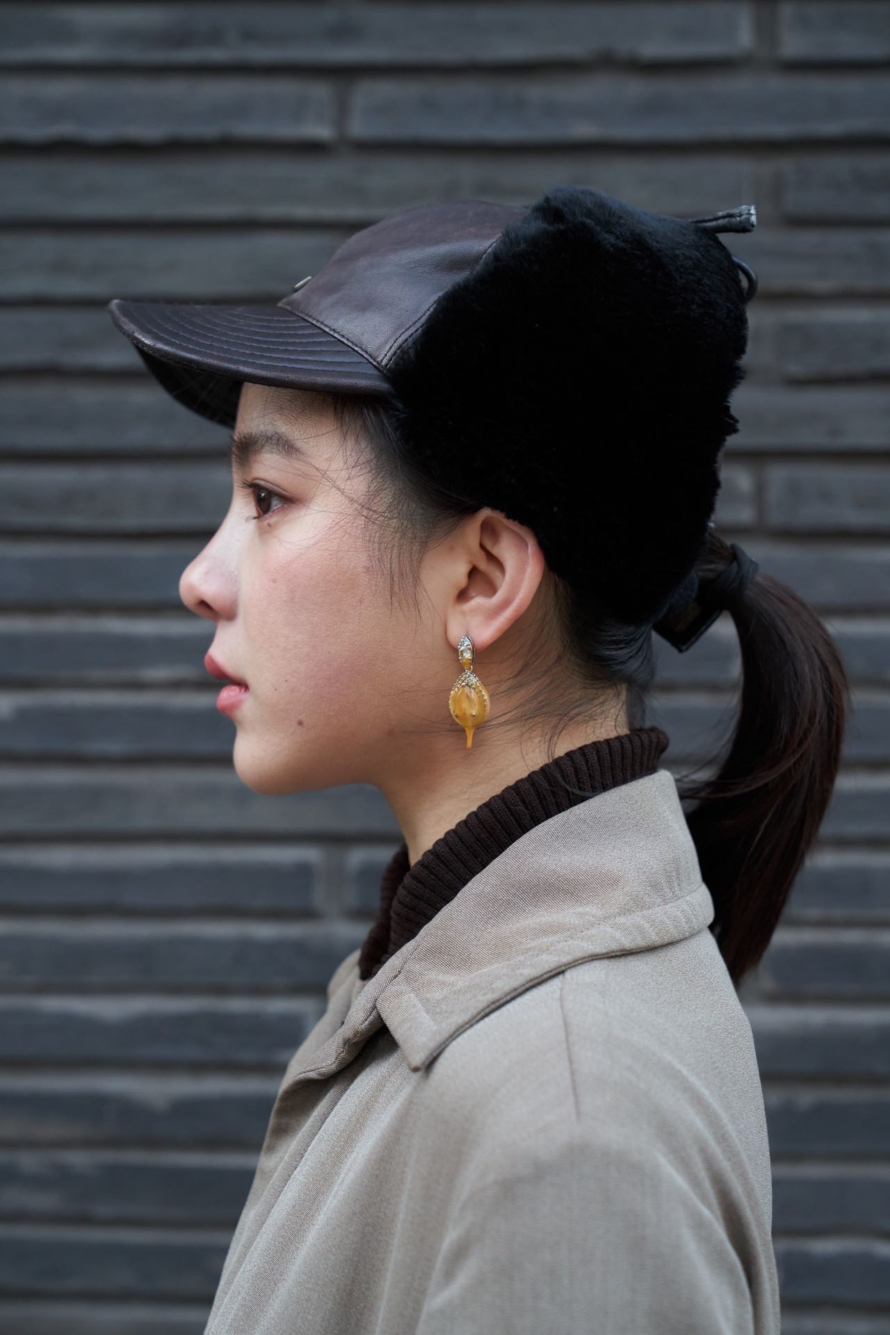 Gucci by Tom Ford Leather Ushanka Hat