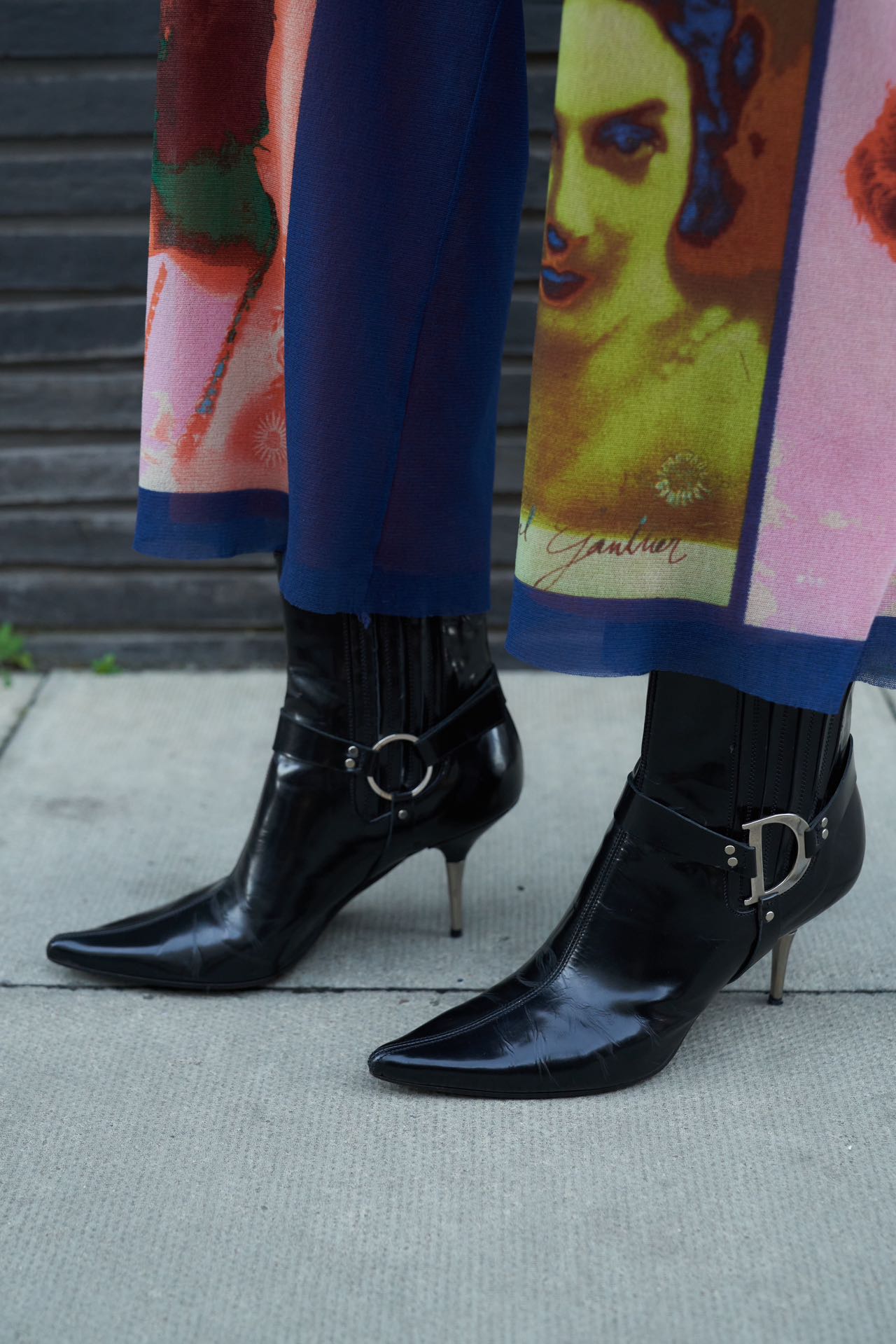 Christian Dior by John Galliano Millennium Hardcore Punk Pointed Boots