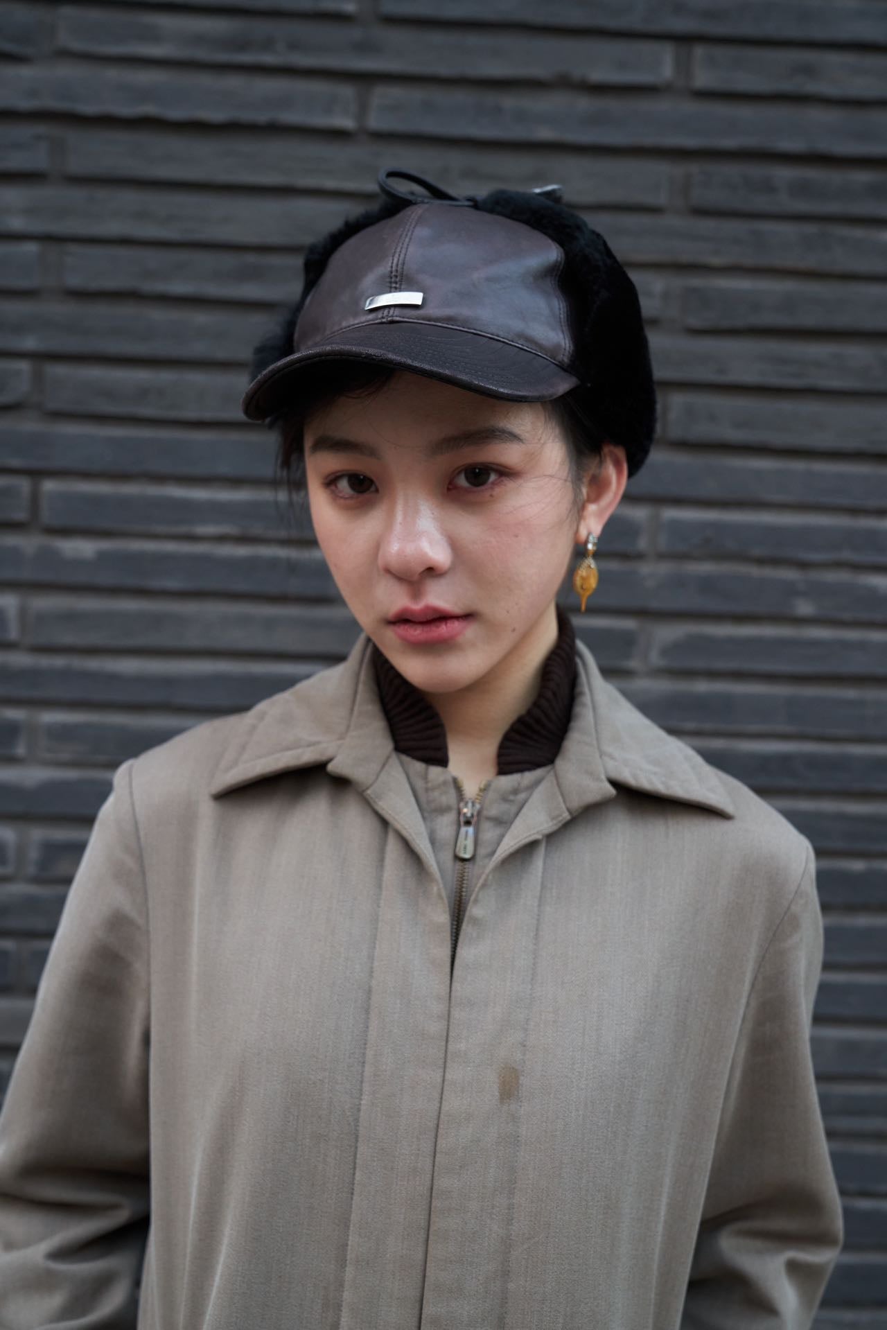 Gucci by Tom Ford Leather Ushanka Hat