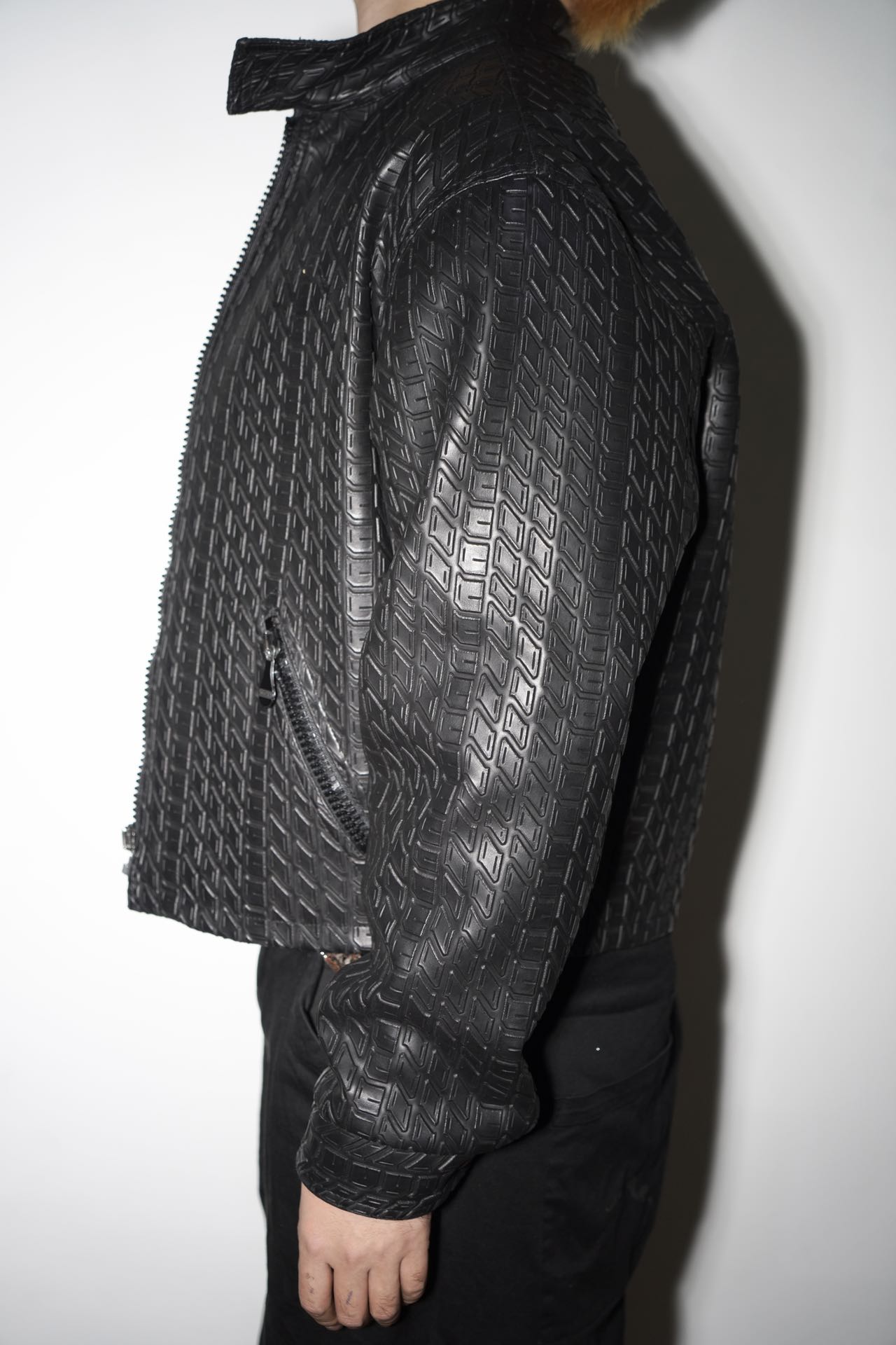 Moschino Vintage Tyre-Tread Quilted Jacket