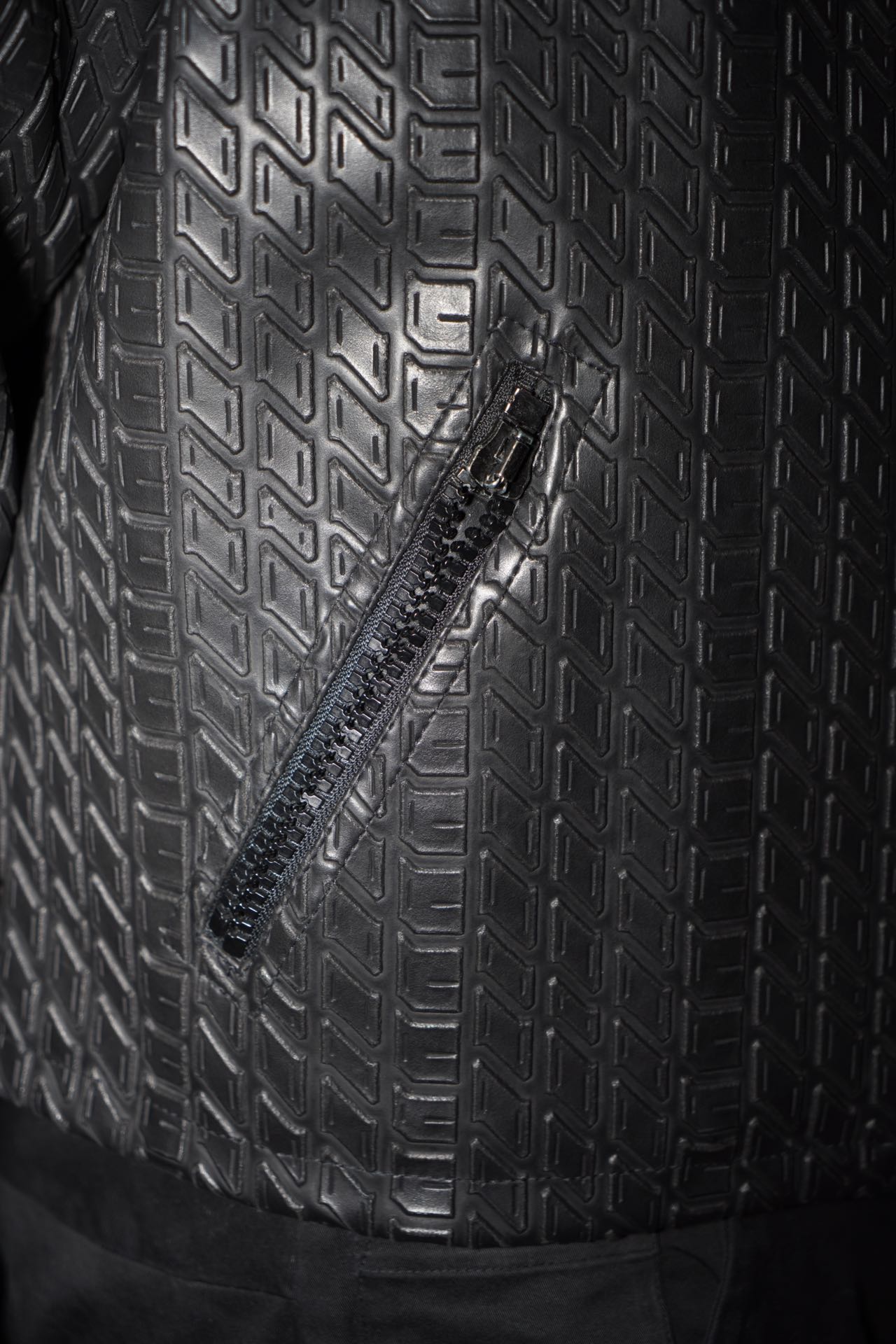 Moschino Vintage Tyre-Tread Quilted Jacket