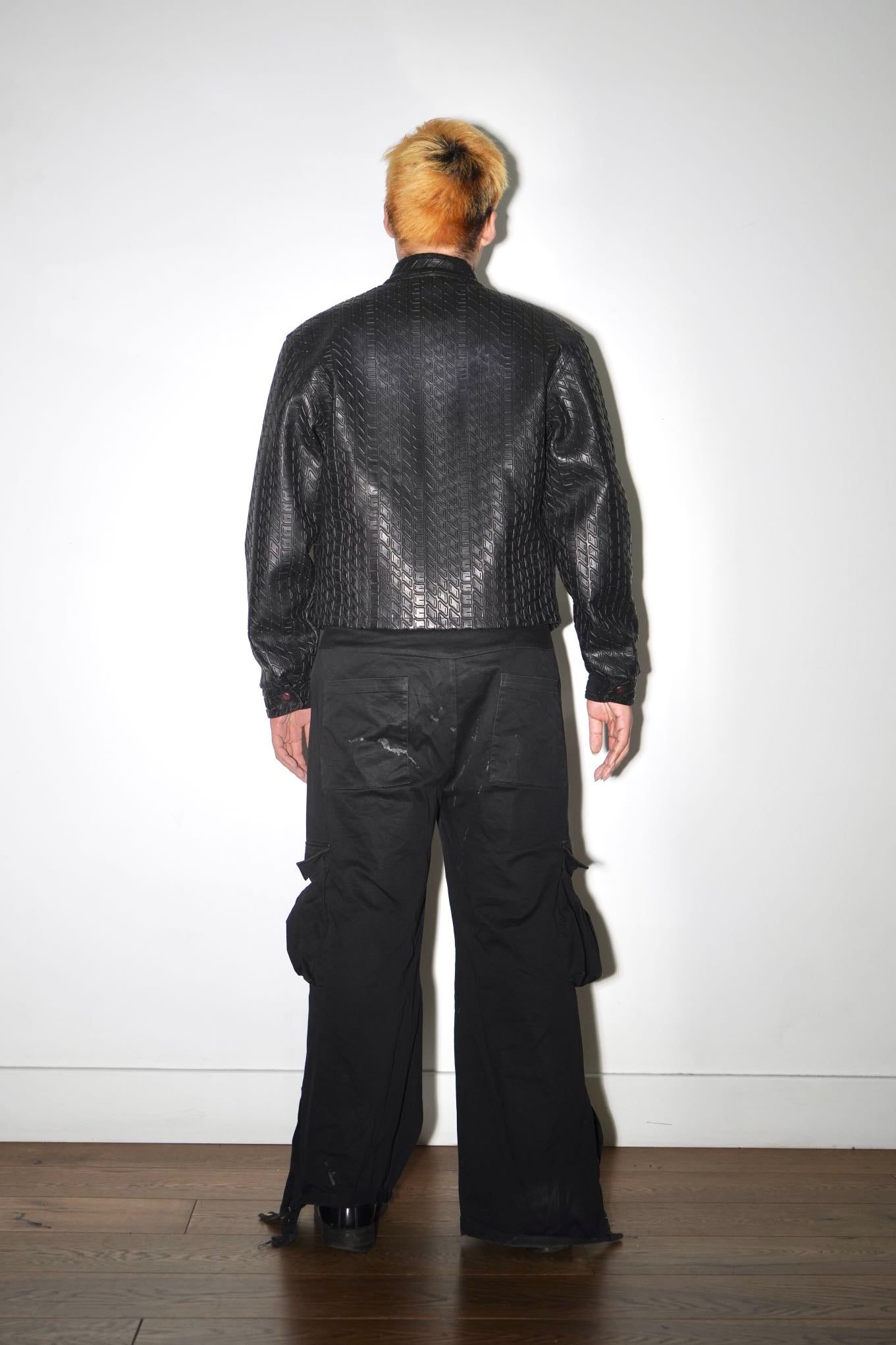 Moschino Vintage Tyre-Tread Quilted Jacket