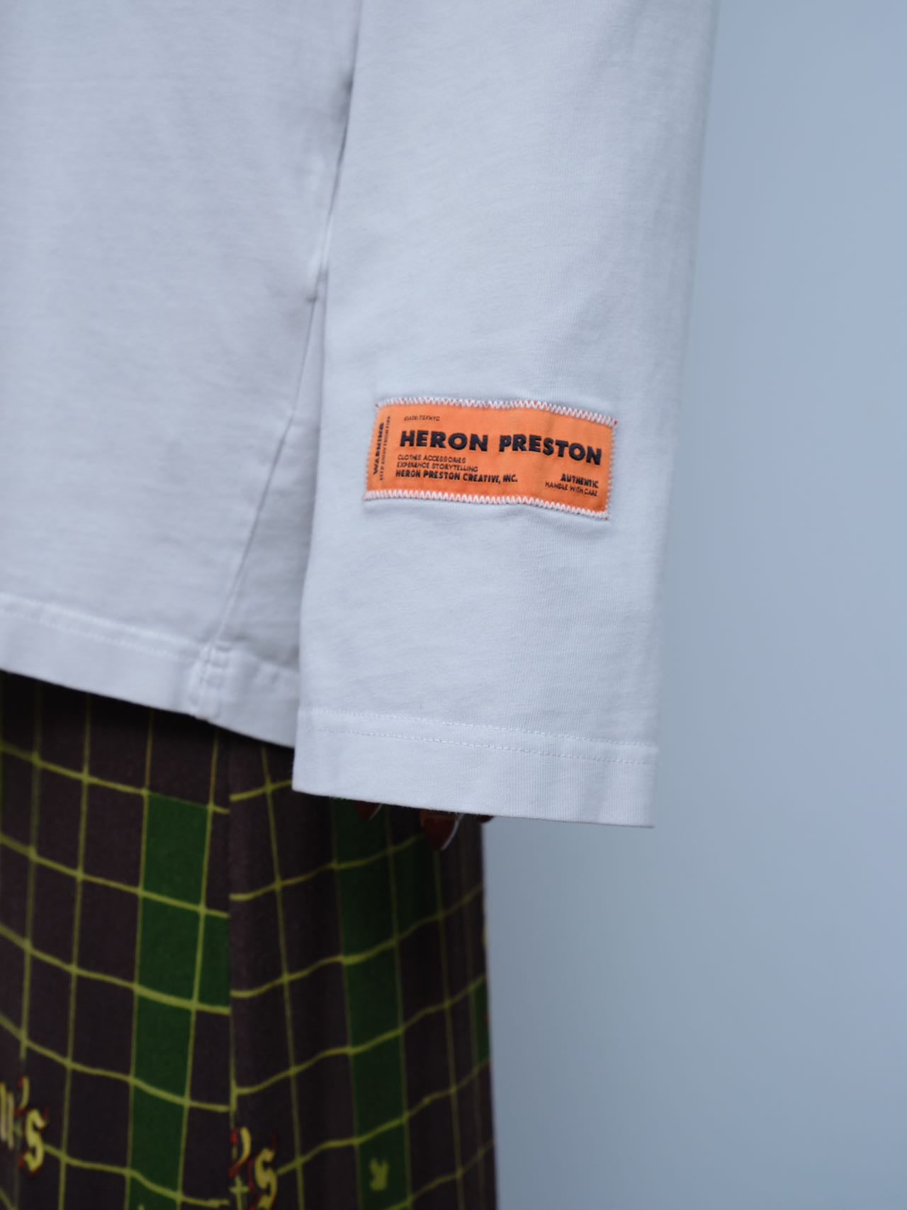 Heron Preston Skull Print Long Sleeve Tee