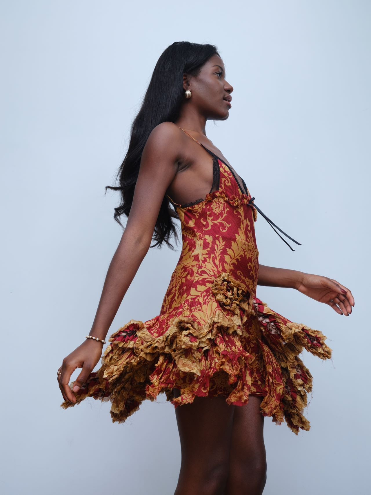 Roberto Cavalli Spring 2001 Runway Silk Gown