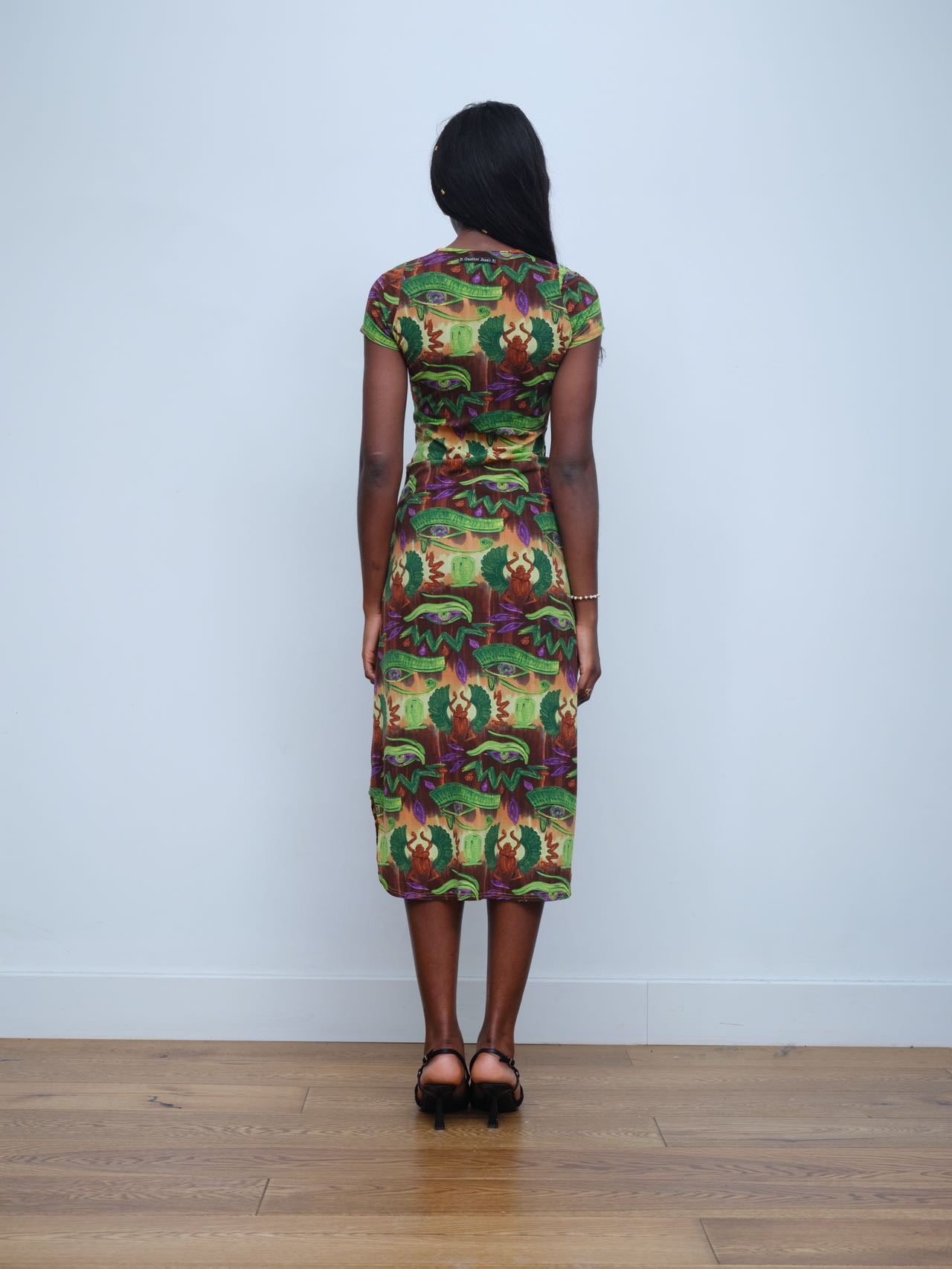 Jean Paul Gaultier Gothic-Eye Print Dress