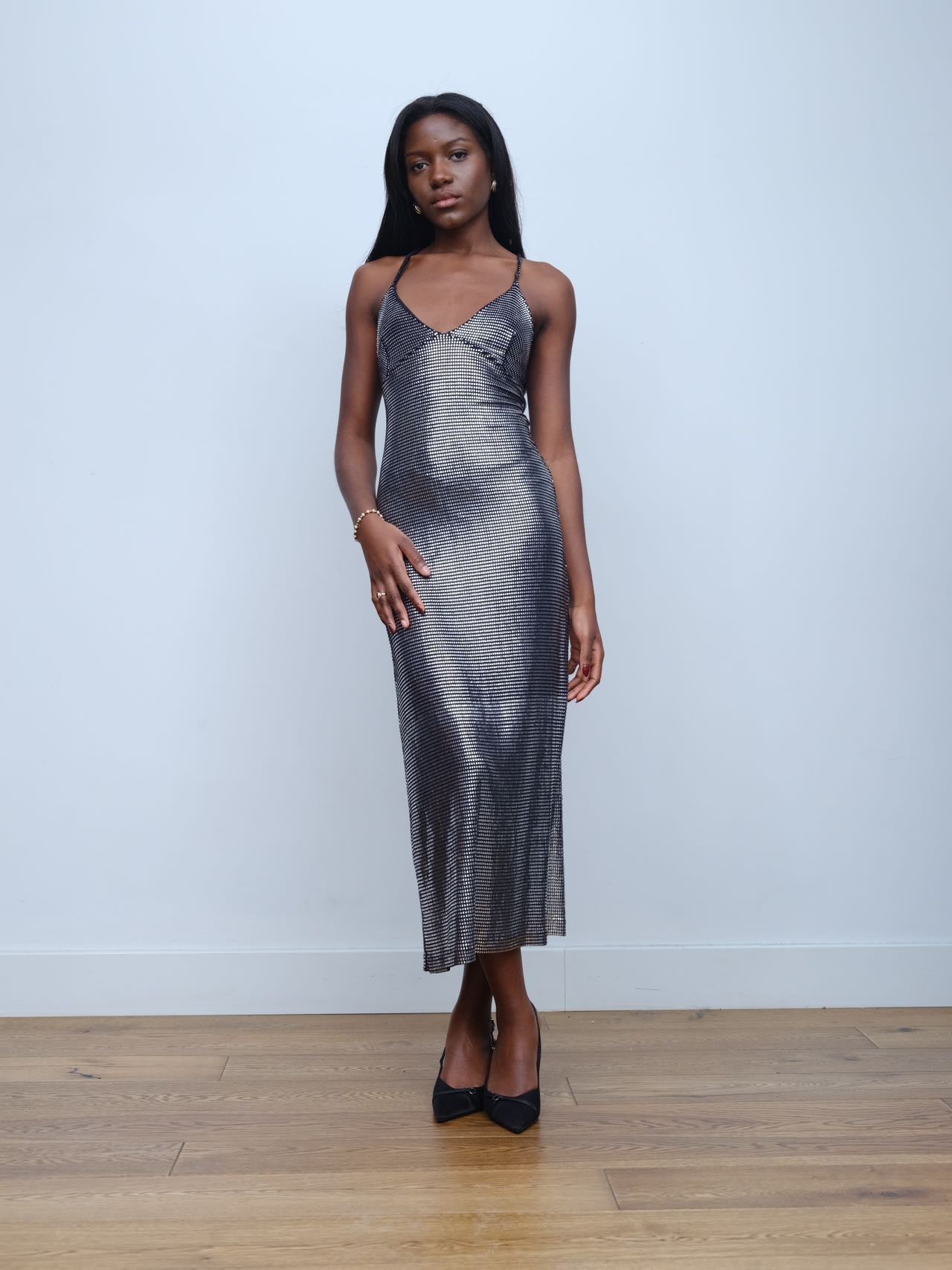 Paco Rabanne Vintage Chainmail Sheen Dress