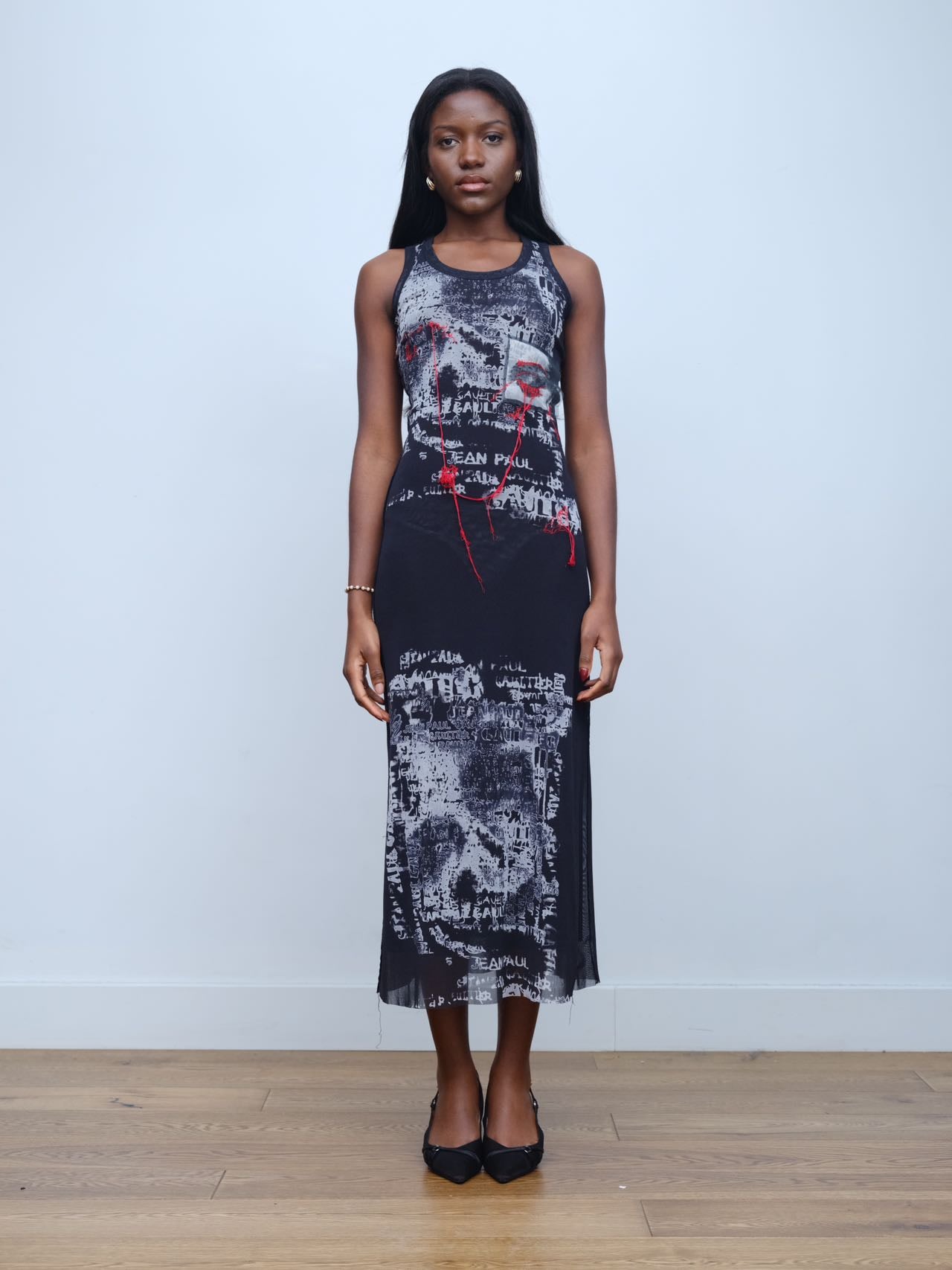 Jean Paul Gaultier Gothic Mesh Dress
