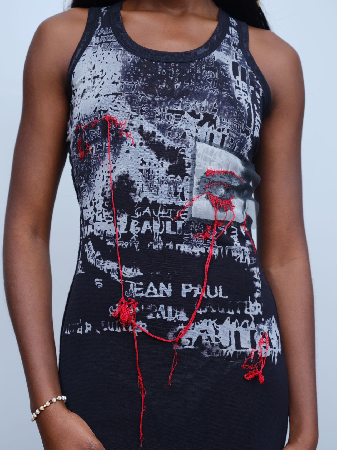 Jean Paul Gaultier Gothic Mesh Dress
