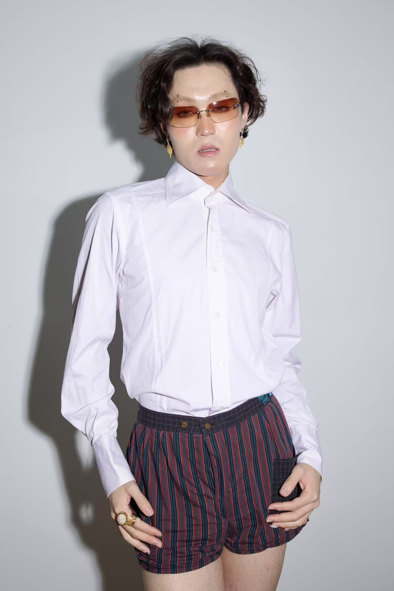 GUCCI by Tom Ford White Structured Shirt