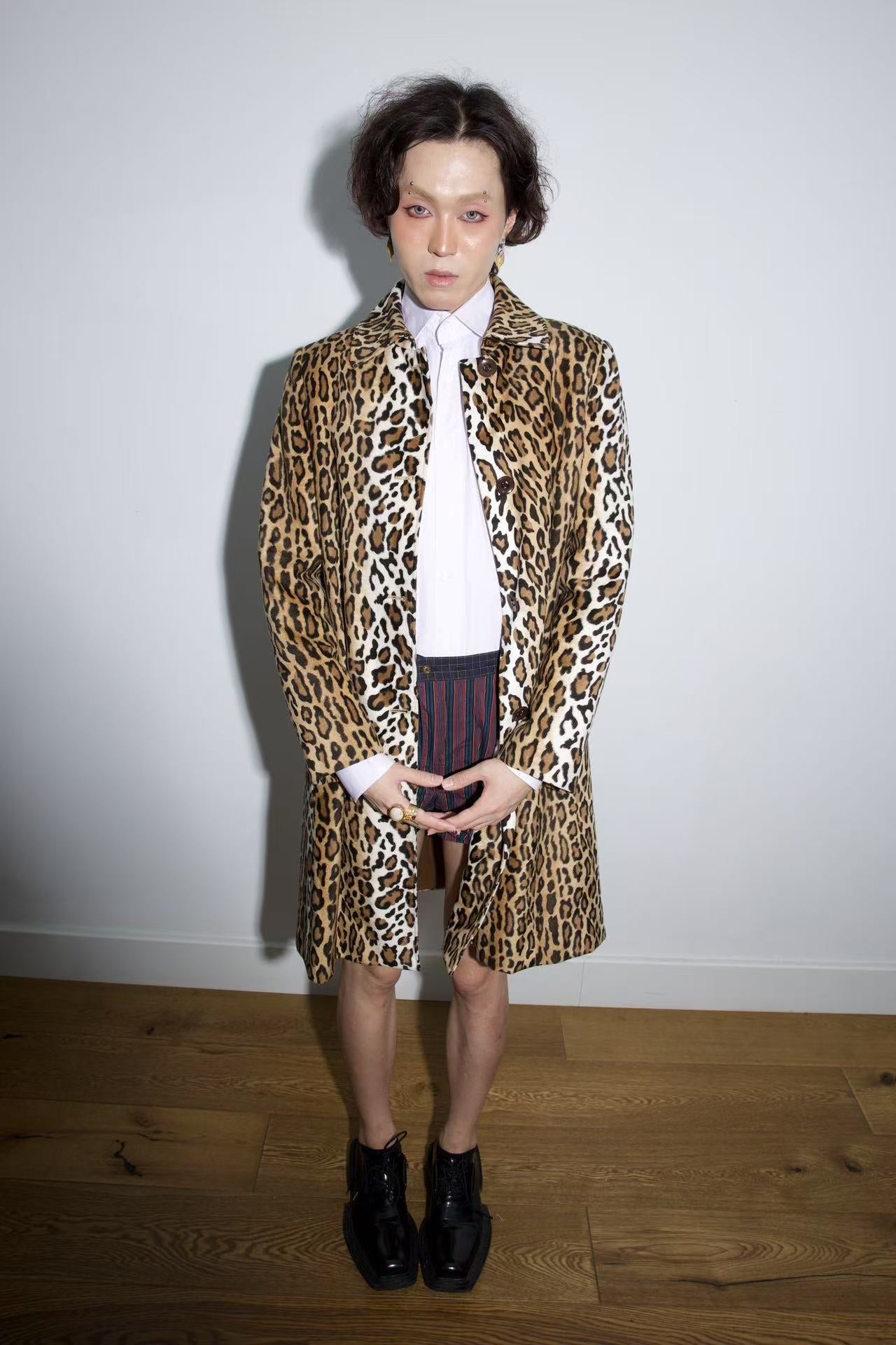 Moschino Cheap and Chic Leopard Print Coat