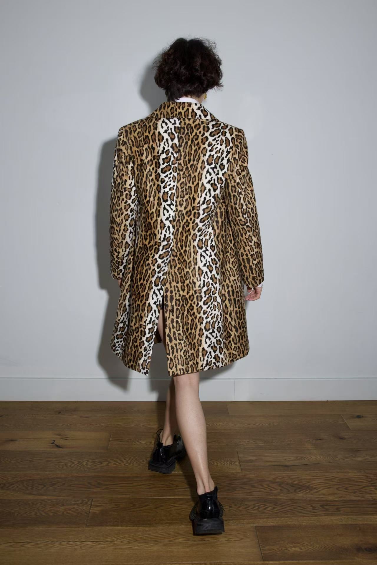 Moschino Cheap and Chic Leopard Print Coat
