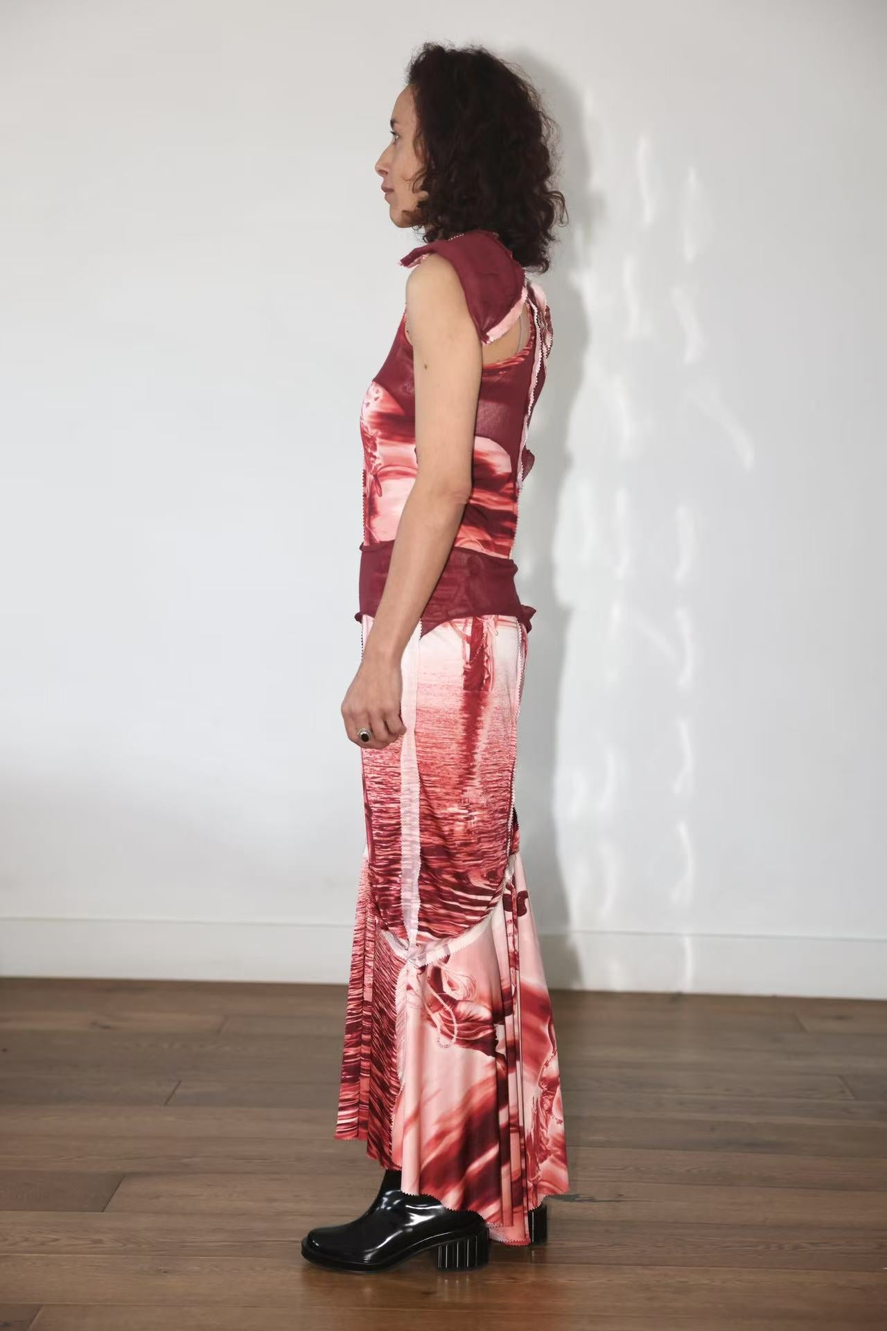 Jean Paul Gaultier Sculpture Universe Mesh Dress Set