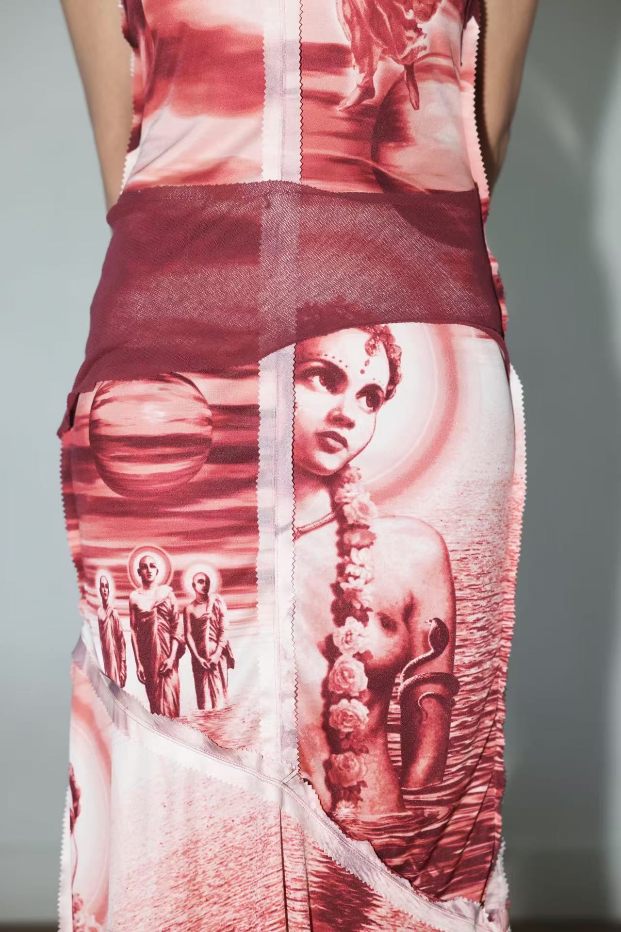 Jean Paul Gaultier Sculpture Universe Mesh Dress Set