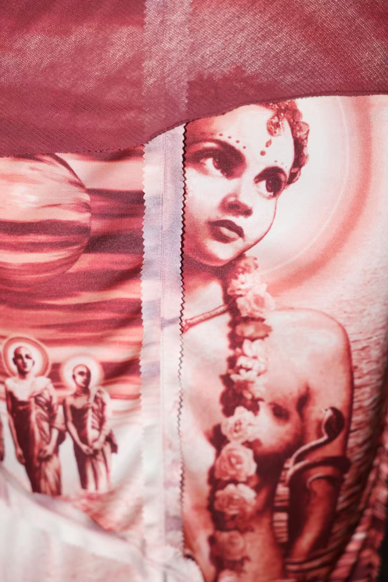 Jean Paul Gaultier Sculpture Universe Mesh Dress Set