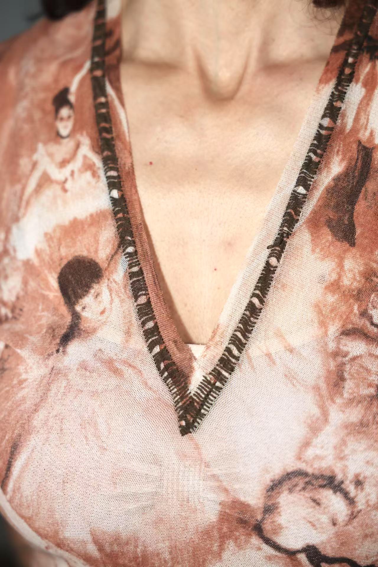 Jean Paul Gaultier S/S 2004 Degas Ballerina Mesh Suspender Top