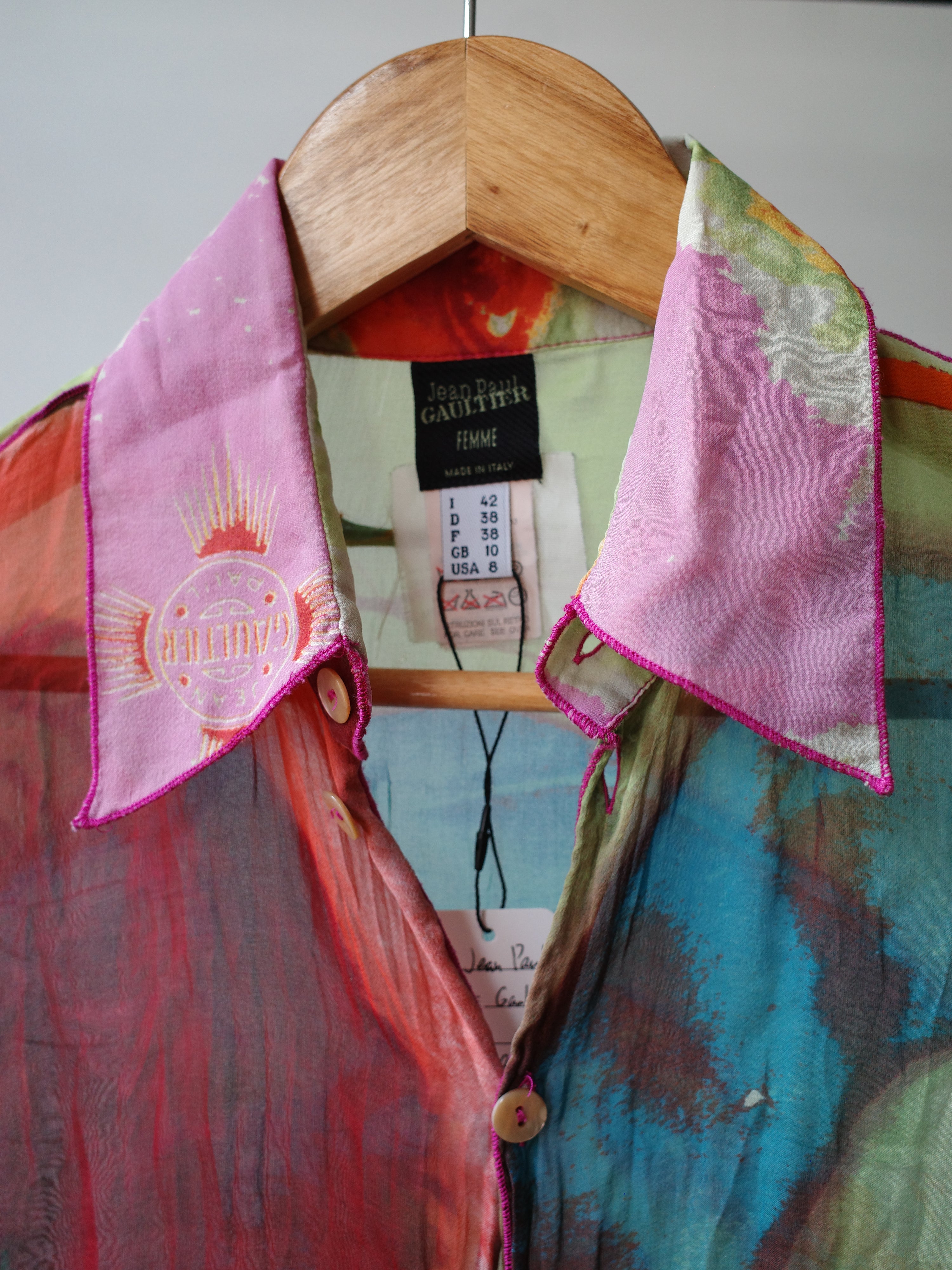 Jean Paul Gaultier Illusion Portrait Mesh Shirt
