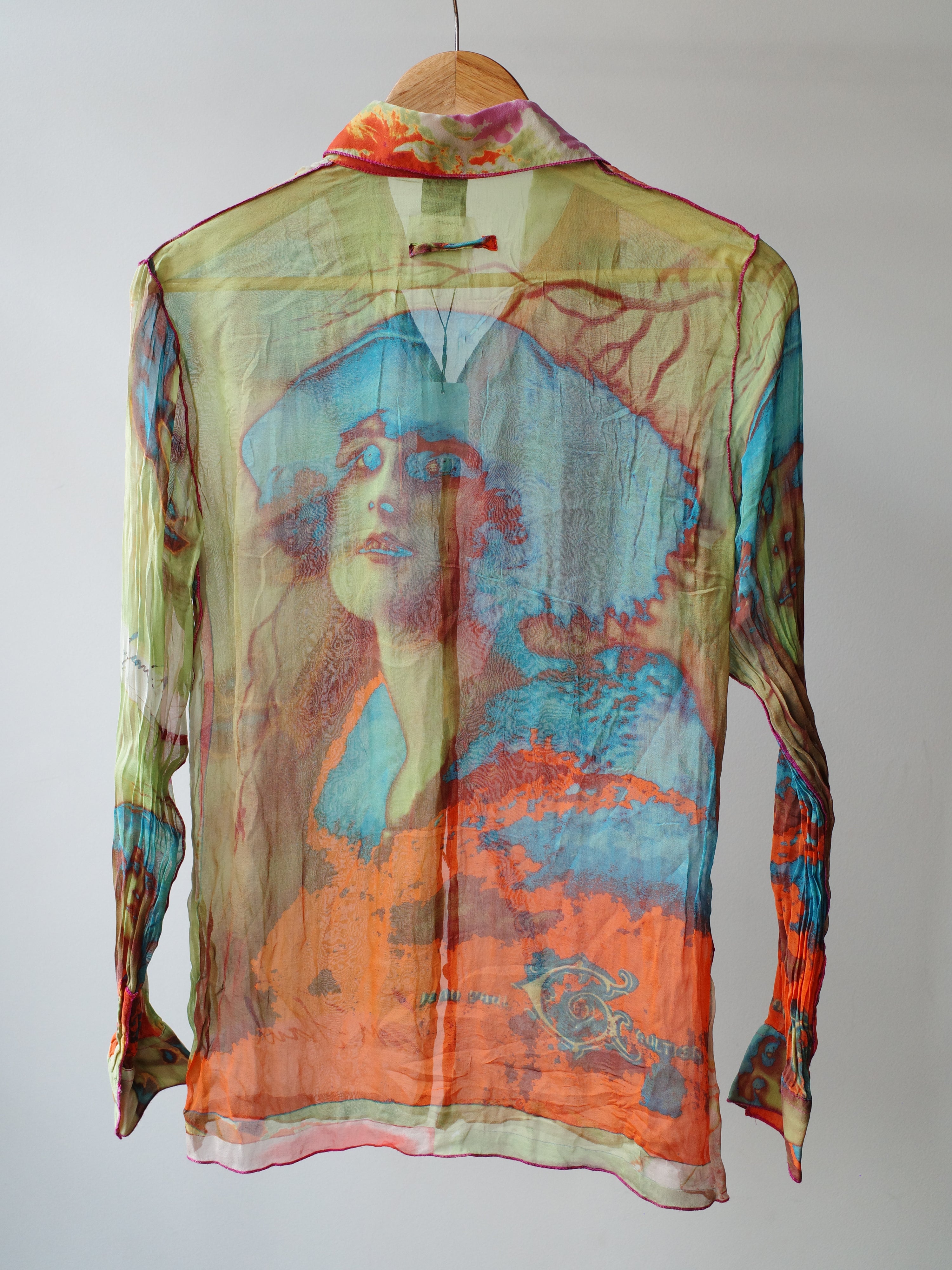 Jean Paul Gaultier Illusion Portrait Mesh Shirt