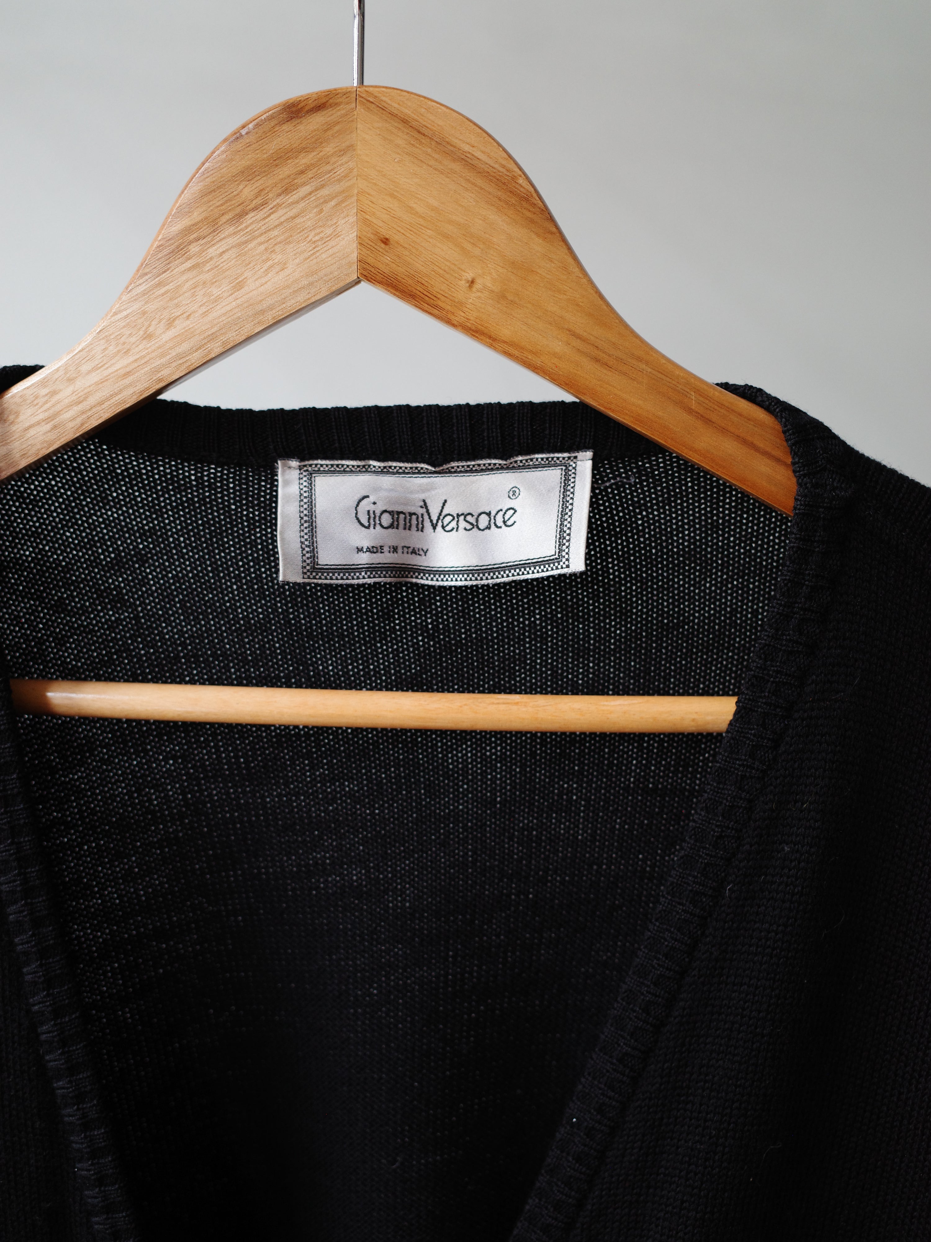 Gianni Versace Vintage Gold Button Knit Cardigan